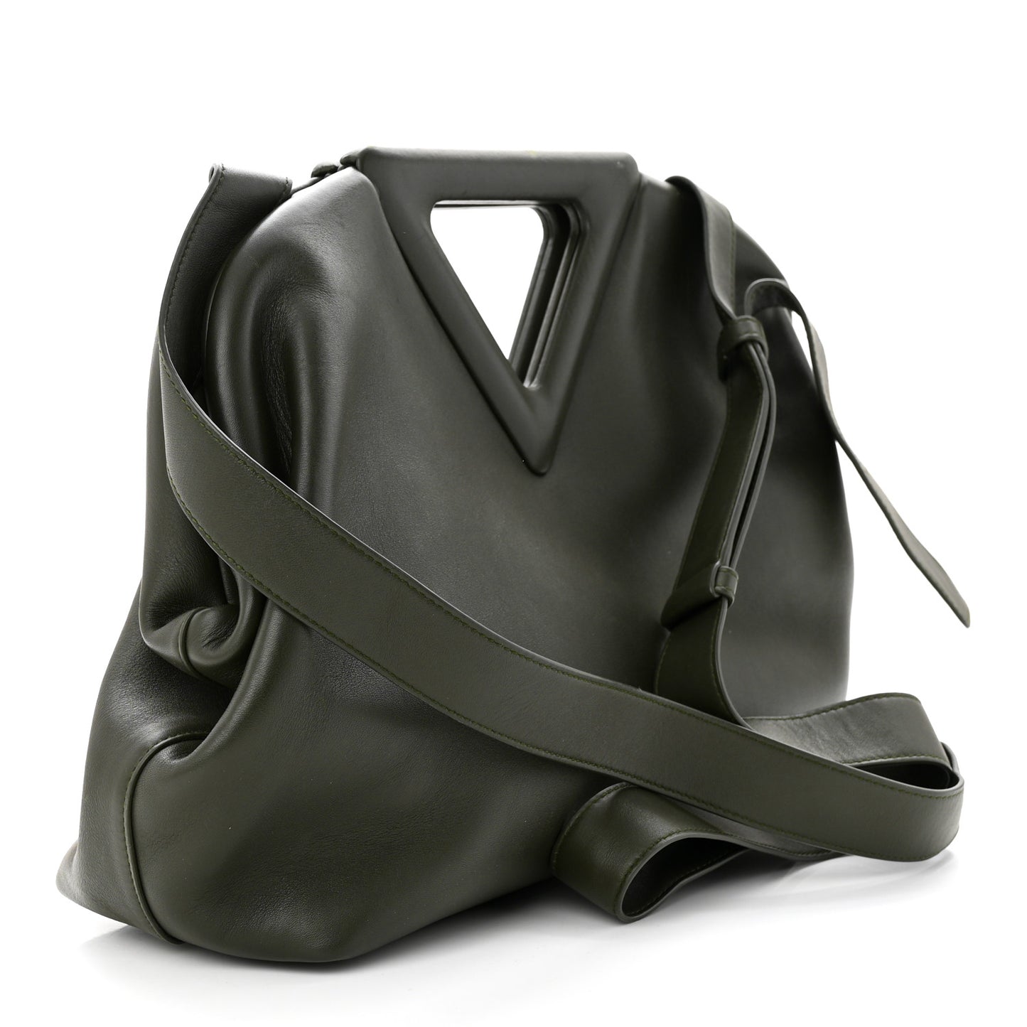 Calfskin Large The Point Triangle Bag Camping
