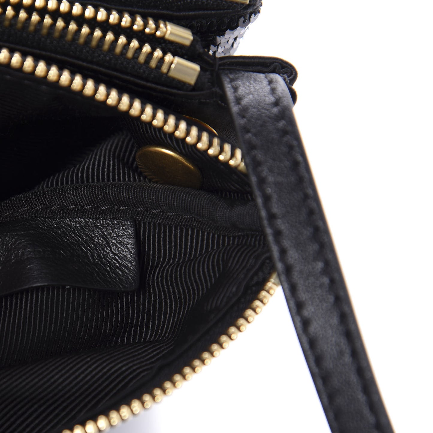 Sequin Small Trio Crossbody Bag Black
