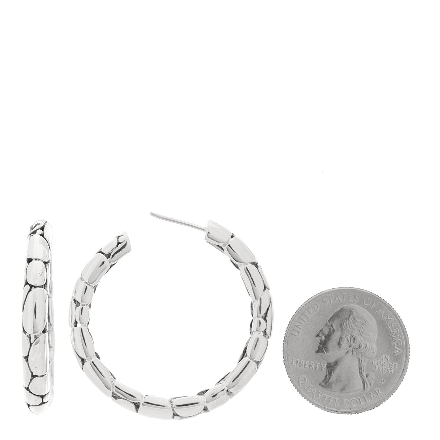 Sterling Silver Kali Hoop Earrings