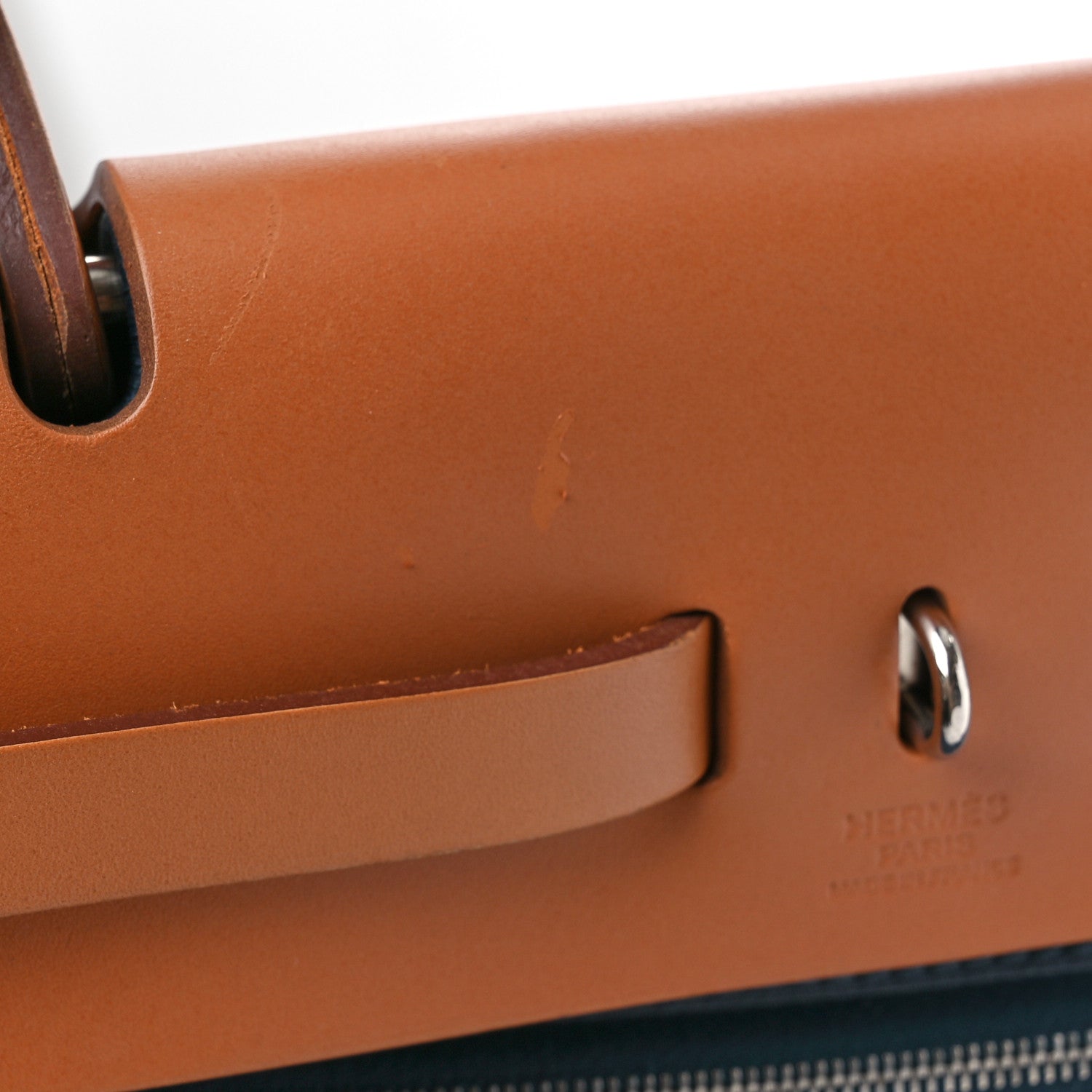 Hermes Toile Vache Hunter Herbag Zip 31 PM Azur Natural 13 of 14