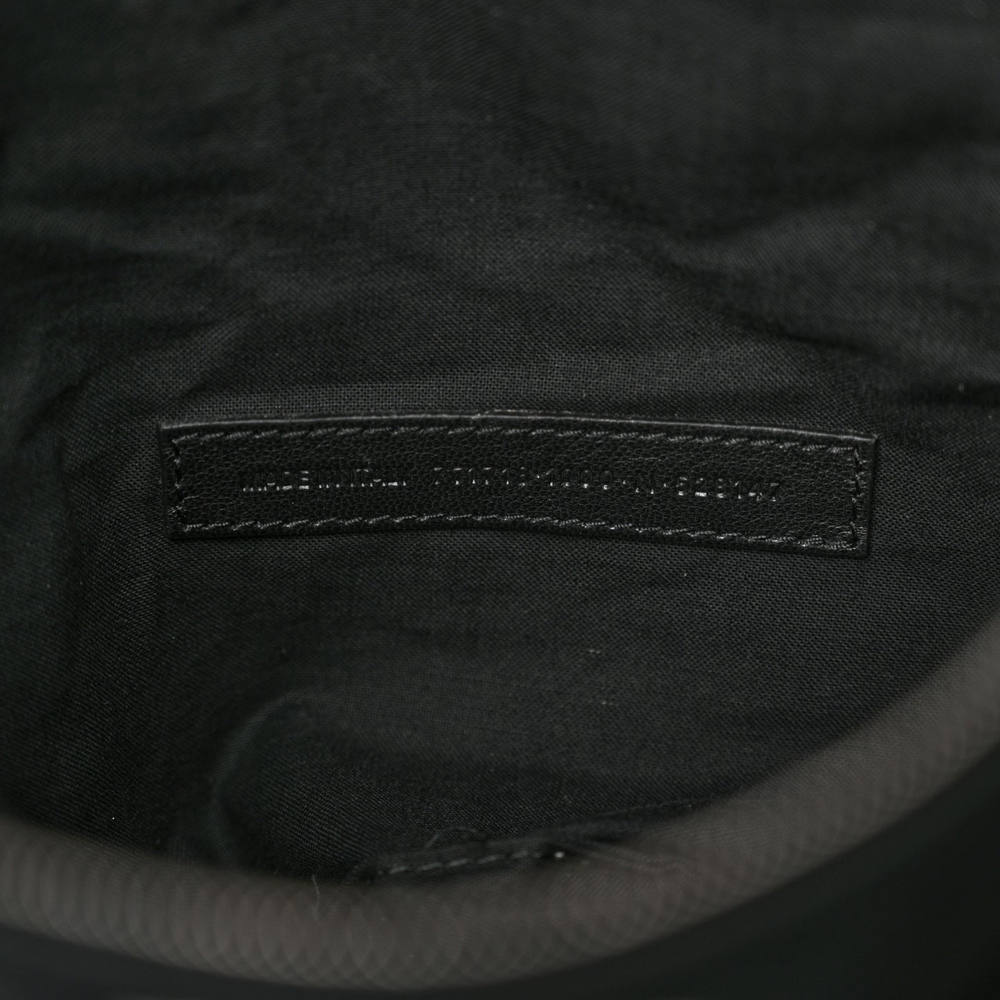 Crushed Calfskin Quilted Matte Black Hardware Large Crush Carry All Tote Bag Black