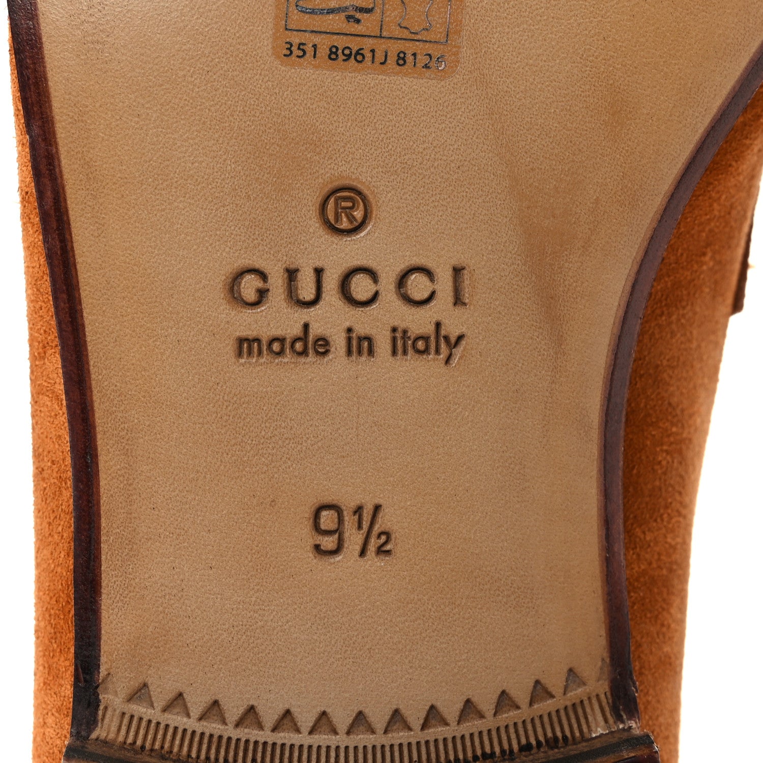 Gucci Suede Horsebit Mens Jordaan Loafers 9.5 Harness Brown 7 of 10
