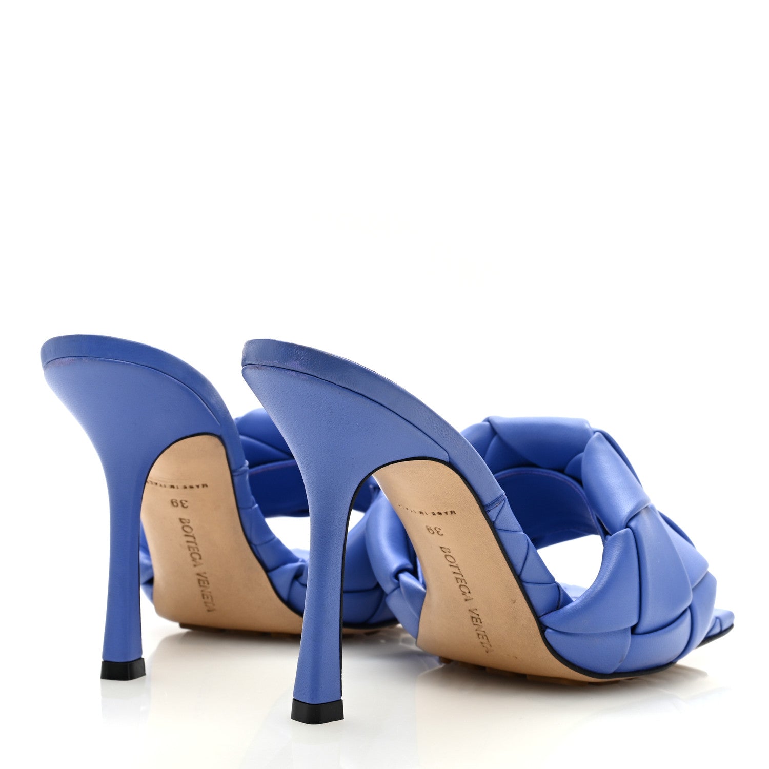Bottega Veneta Nappa Maxi Intrecciato Lido Mule Sandals 39 Lagoon Indigo 4 of 8