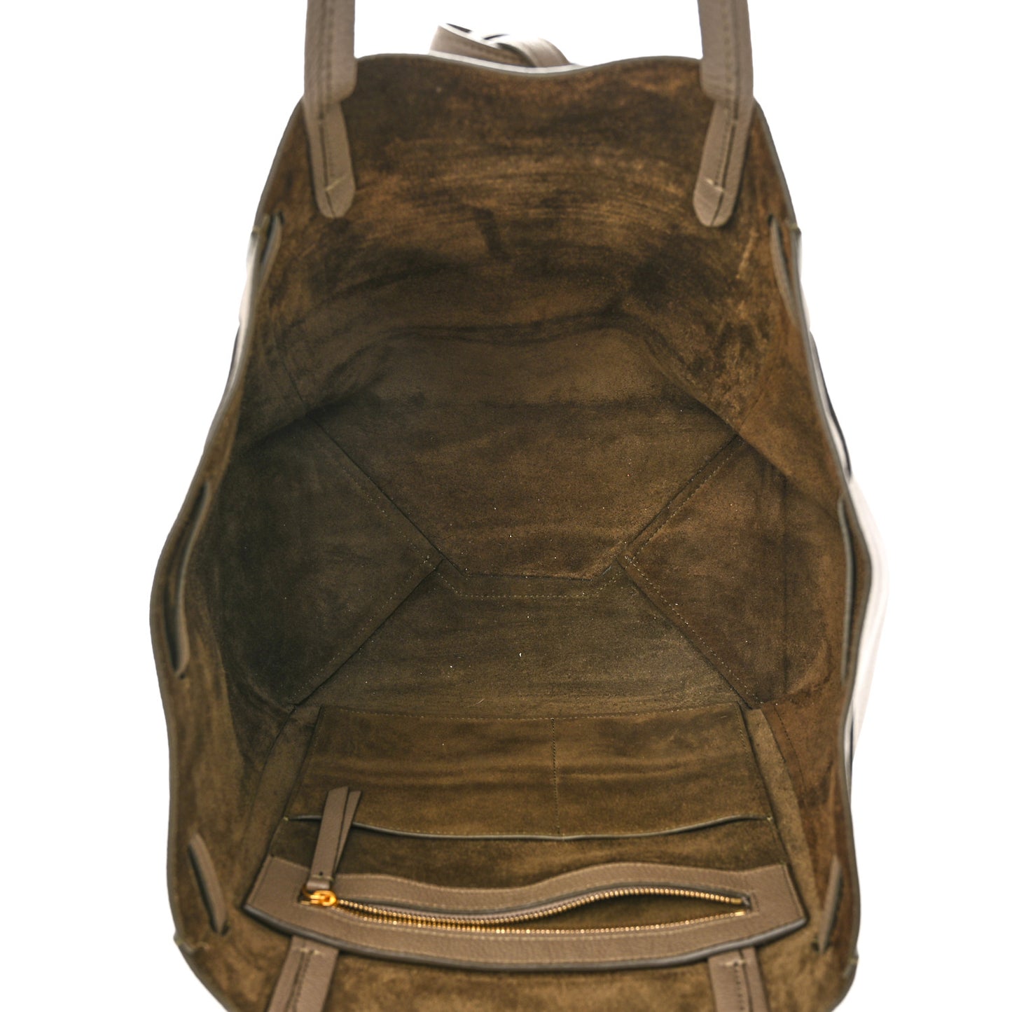 Soft Grained Calfskin Small Belt Cabas Phantom Taupe