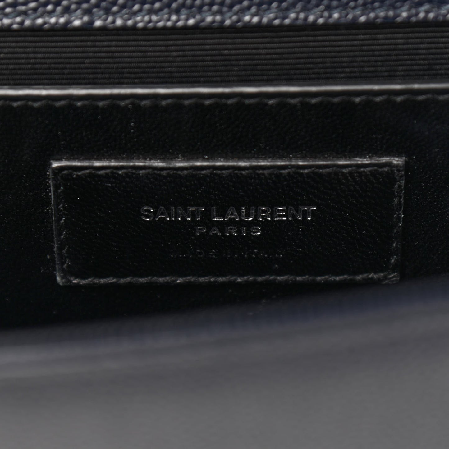 Grain De Poudre Medium Classic Monogram Kate Satchel Deep Marine