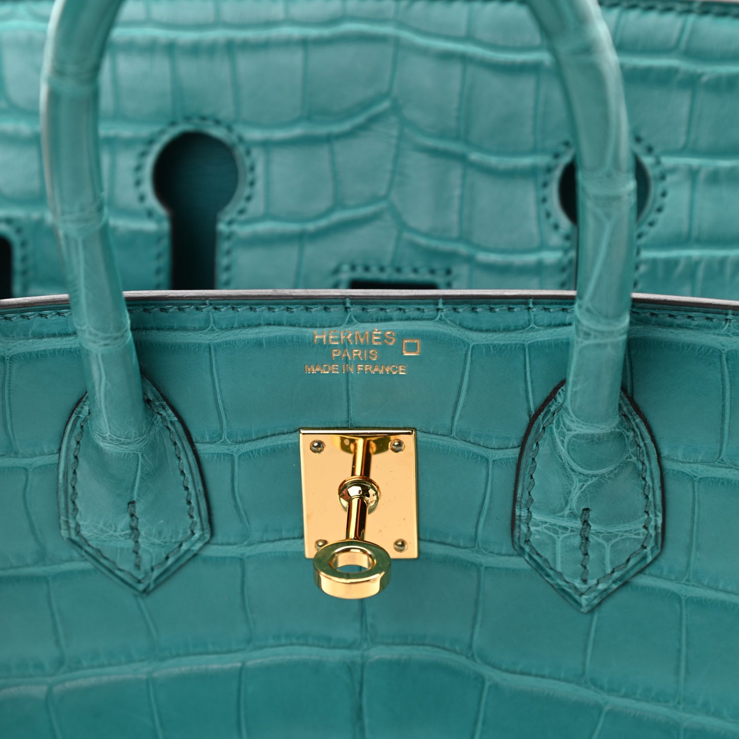 Matte Alligator Birkin 25 Bleu Paon