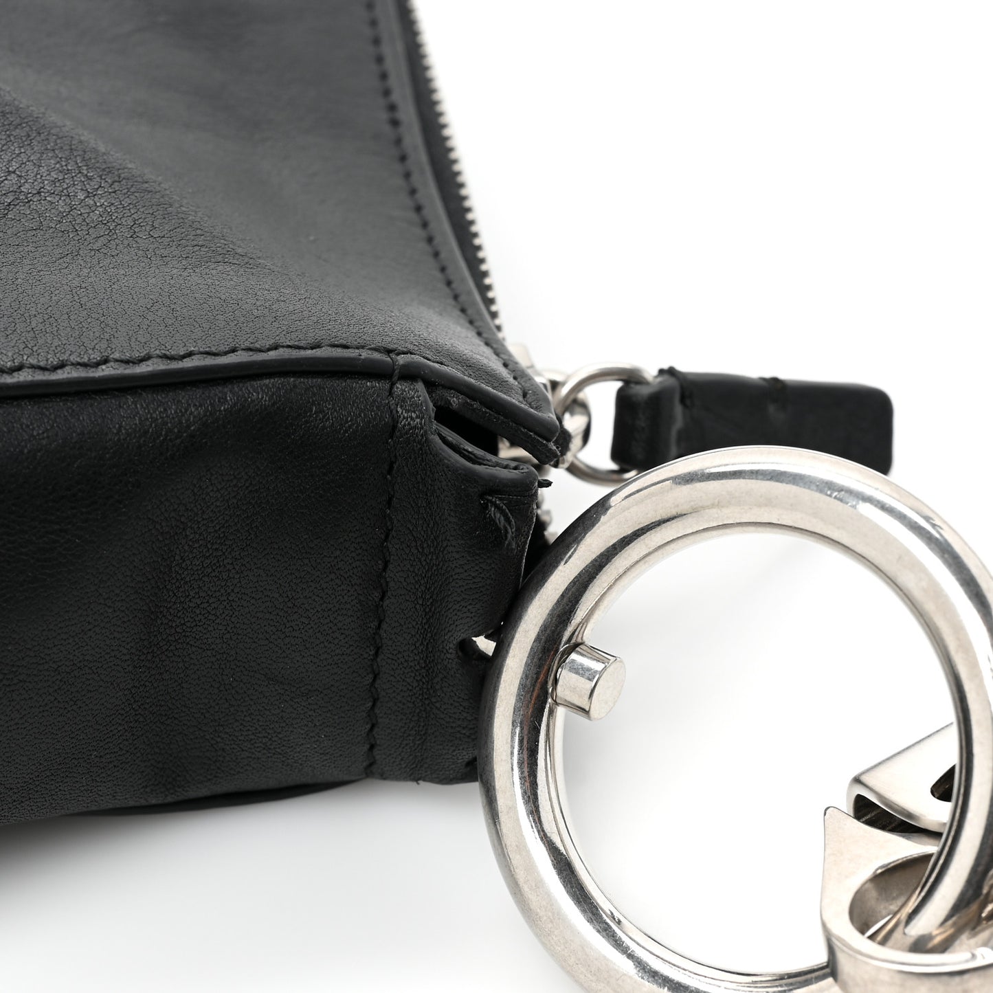 Calfskin Small Knight Bag Black