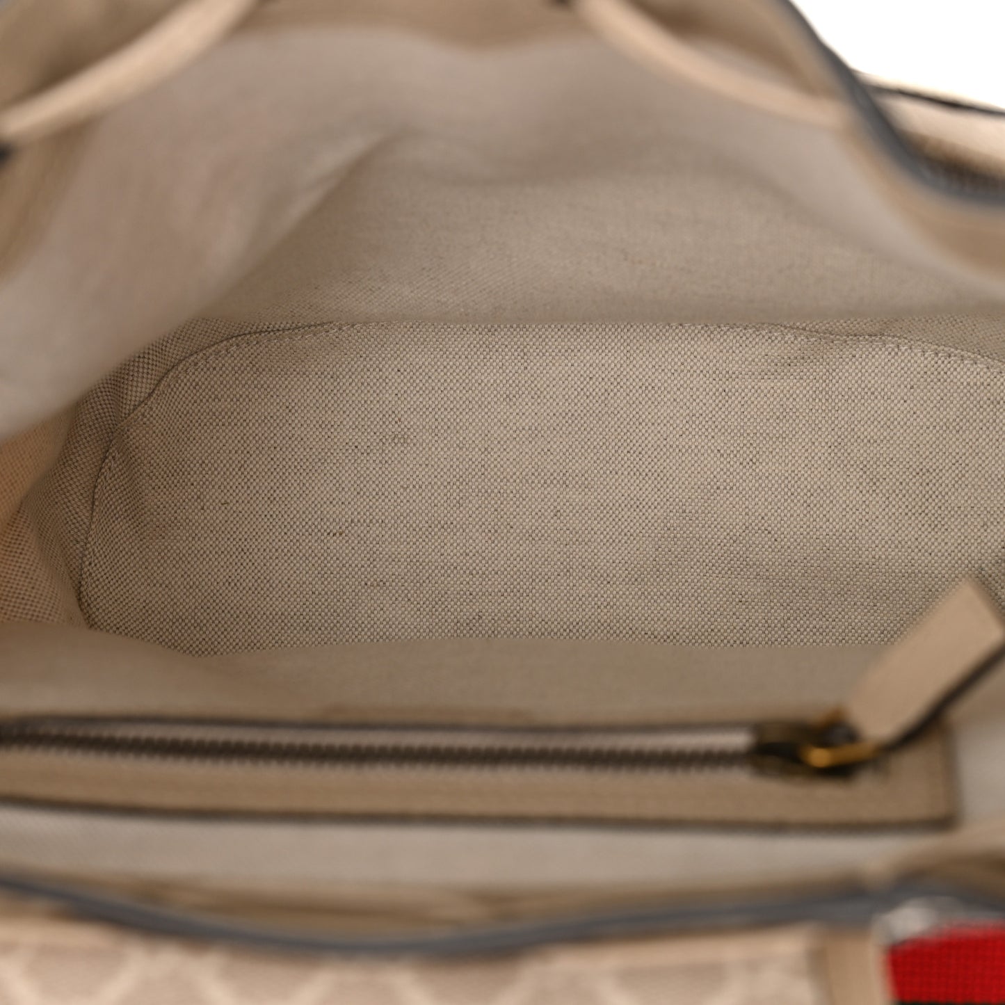 GG Supreme Monogram Azalea Calfskin Retro Interlocking G Buckle Backpack Beige Mystic White