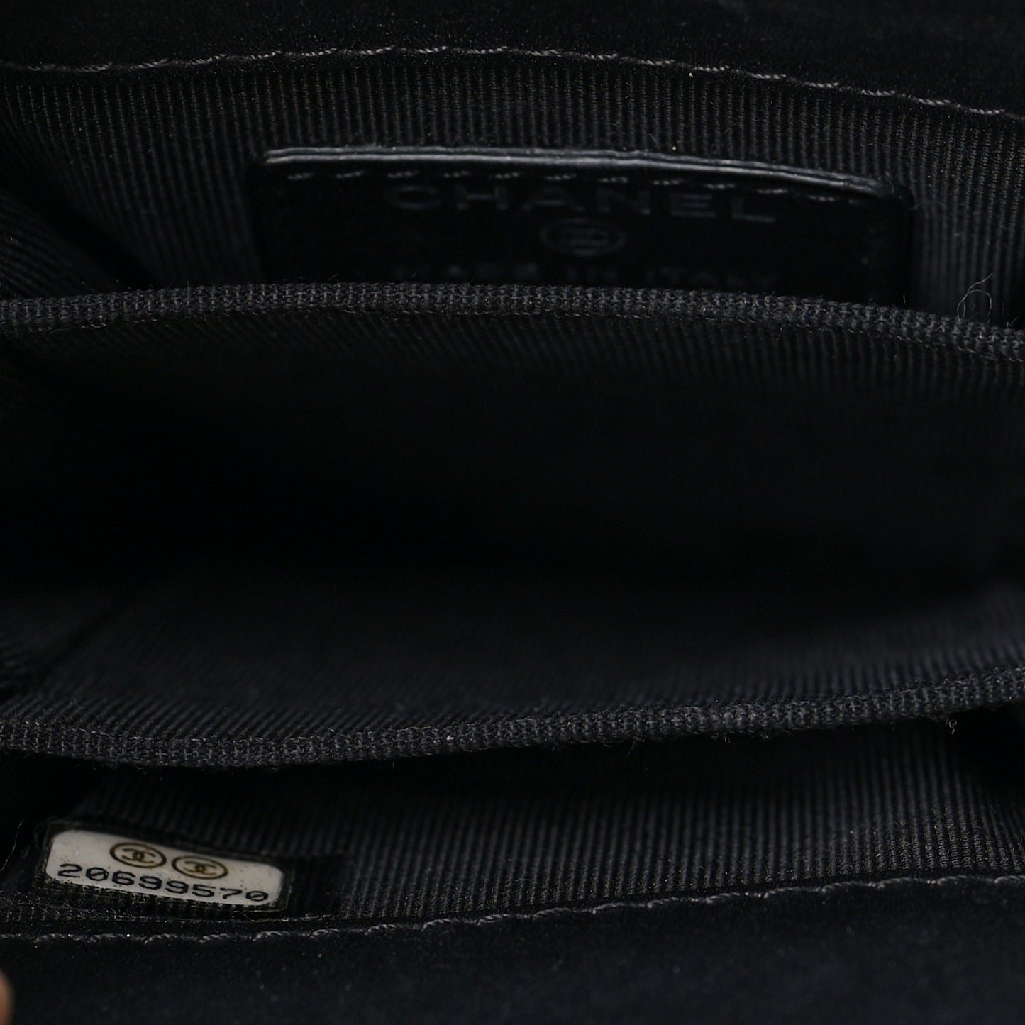 Calfskin Quilted Crossbody CC Phone Holder Black