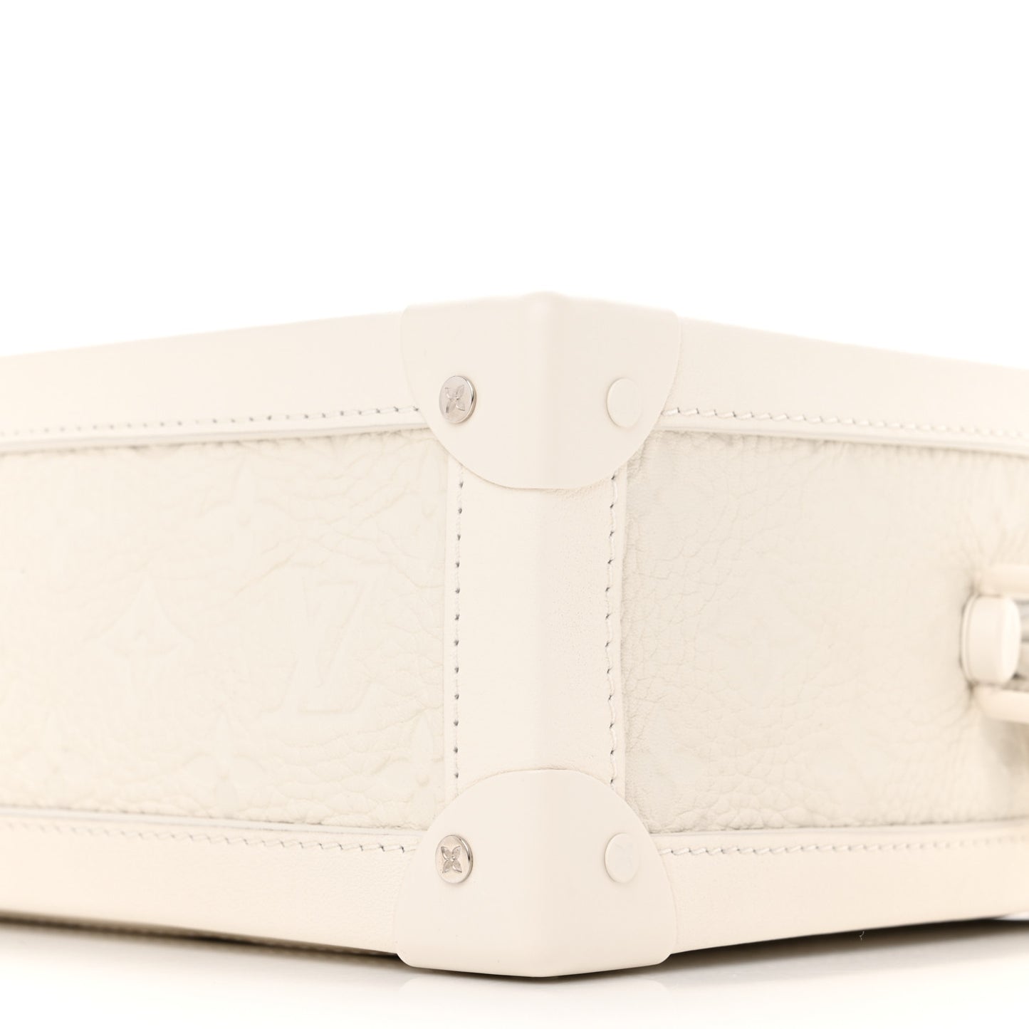 Taurillon Monogram Solar Ray Soft Trunk Powder White
