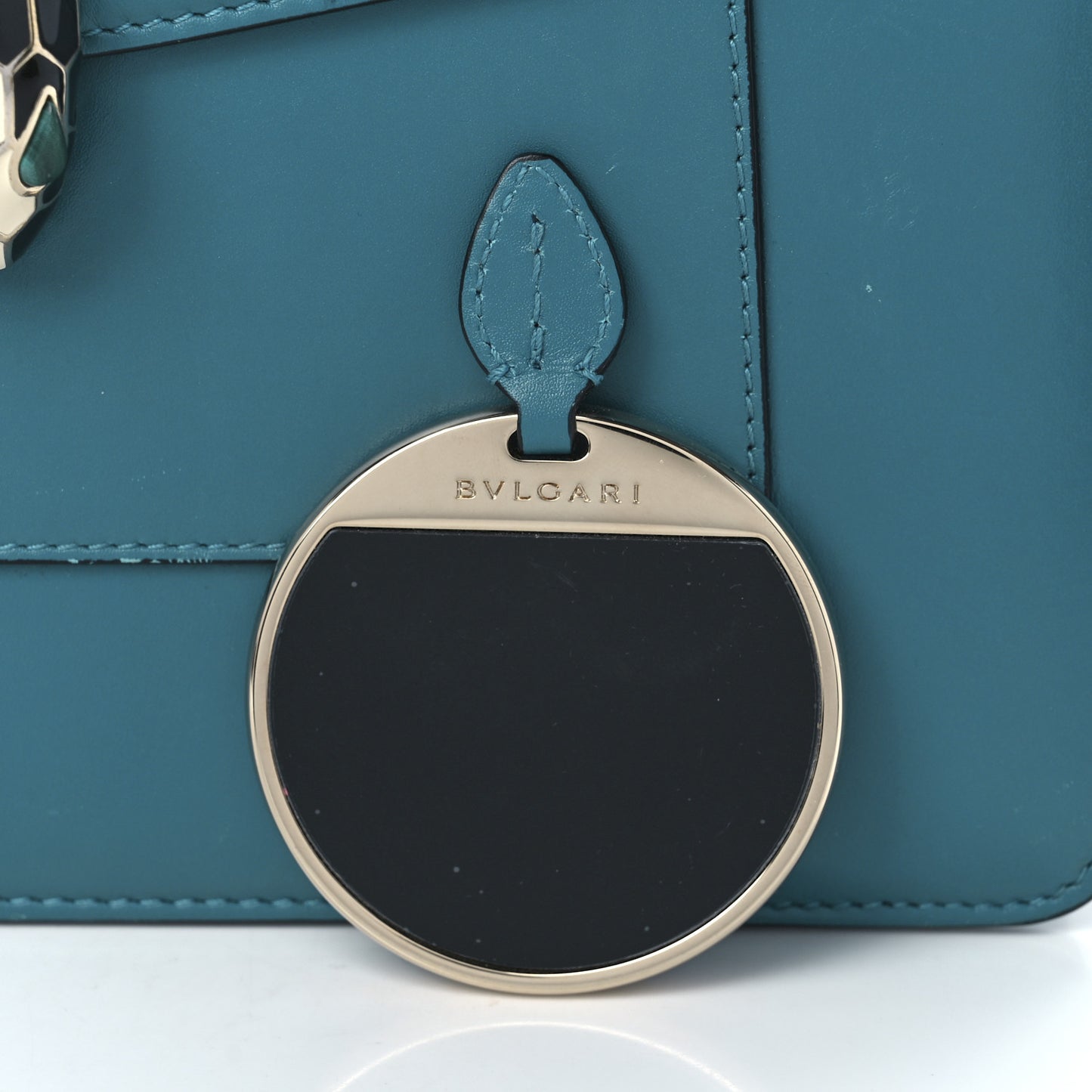 Calfskin Serpenti Forever Top Handle Blue