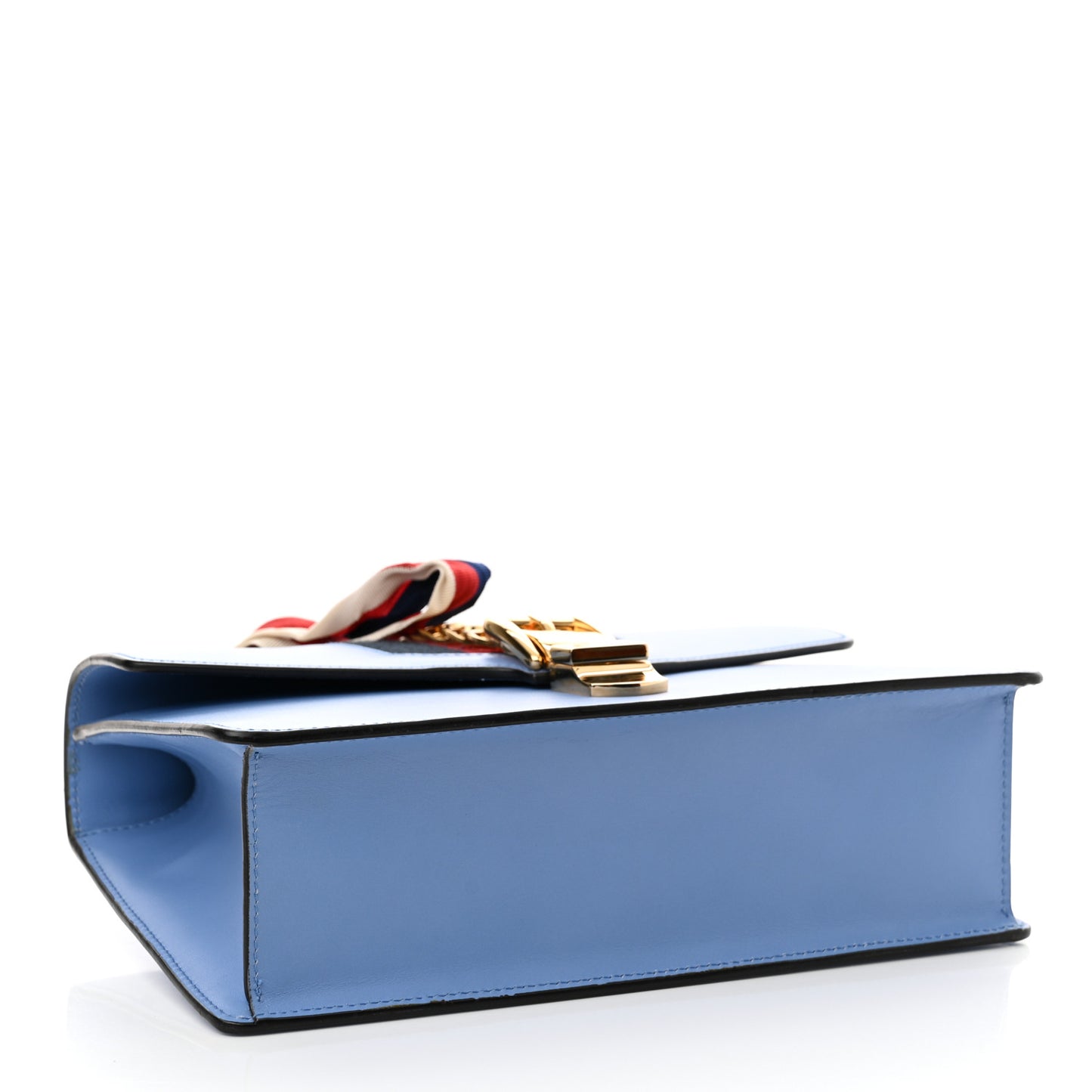 Calfskin Small Sylvie Shoulder Bag Clear Sky Blue