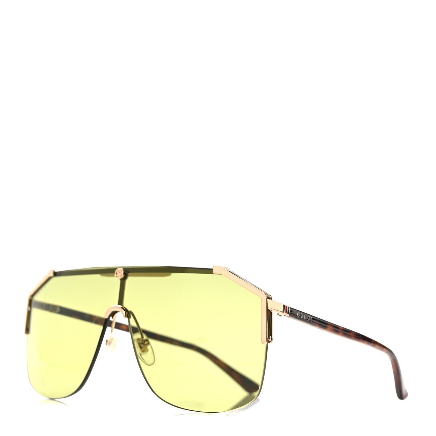 Metal Rimless Square Sunglasses GG0291S Havana