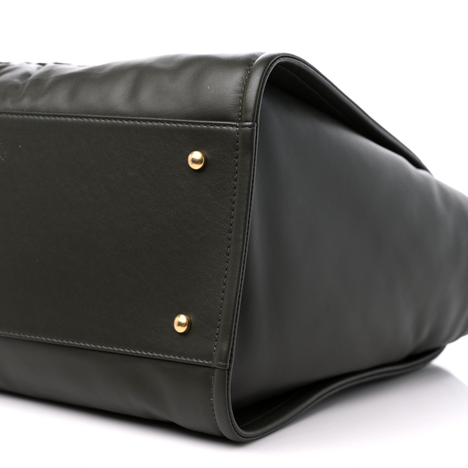 Chanel Calfskin Embossed Medium Deauville Tote Khaki 10 of 12