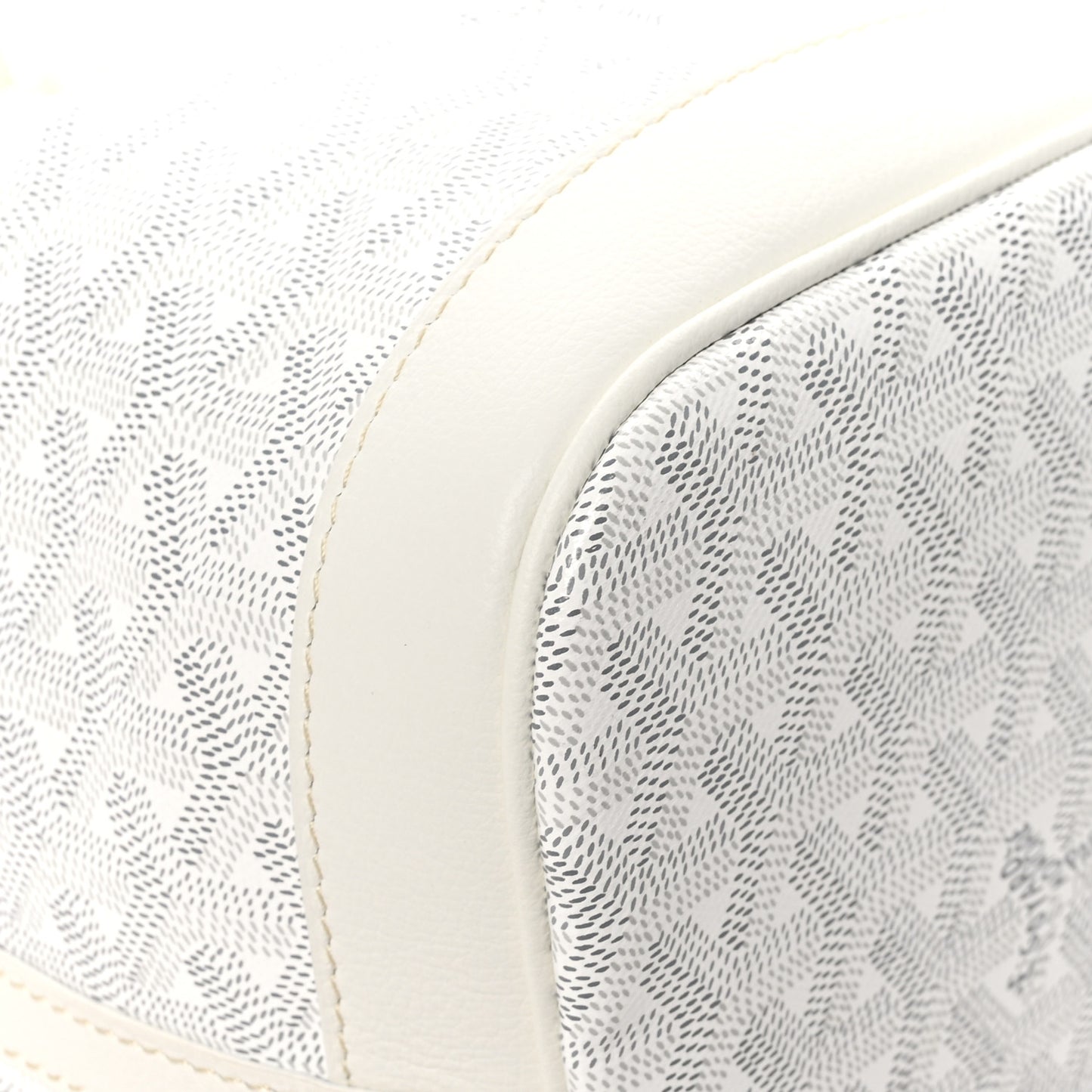 Goyardine Petit Flot Bucket Bag PM White