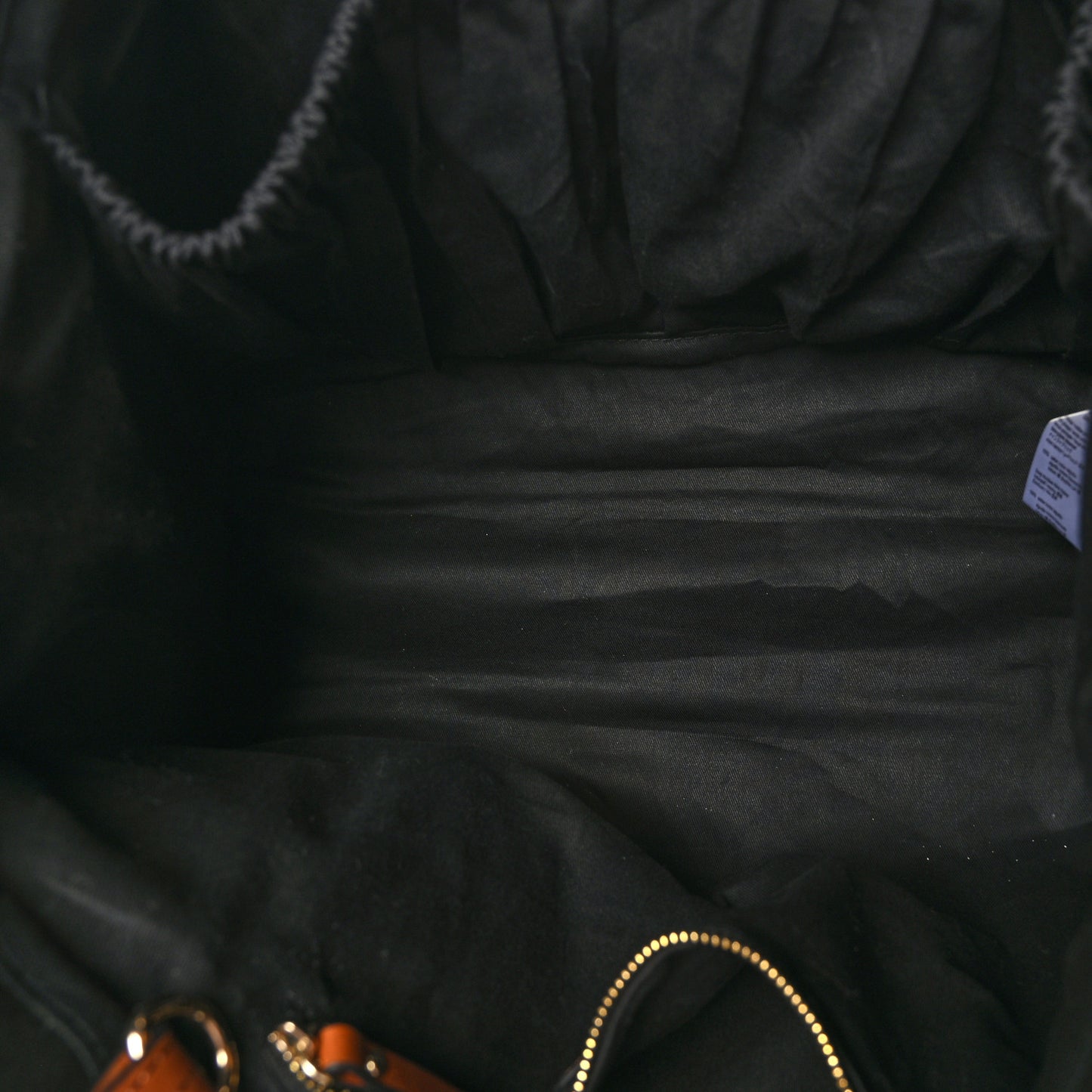 Cotton Calfskin Changing Bag Black