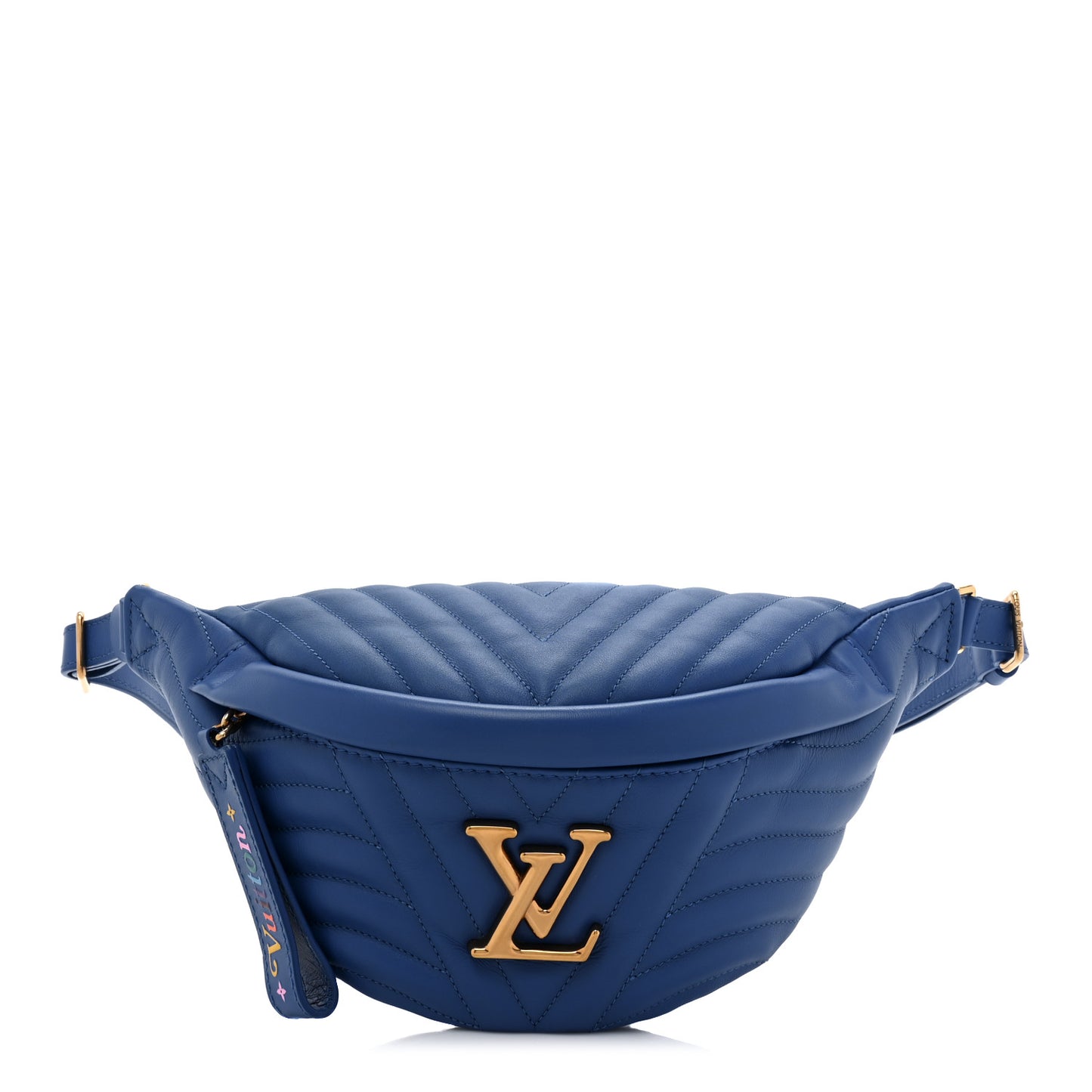 Calfskin New Wave Bumbag Blue Neon