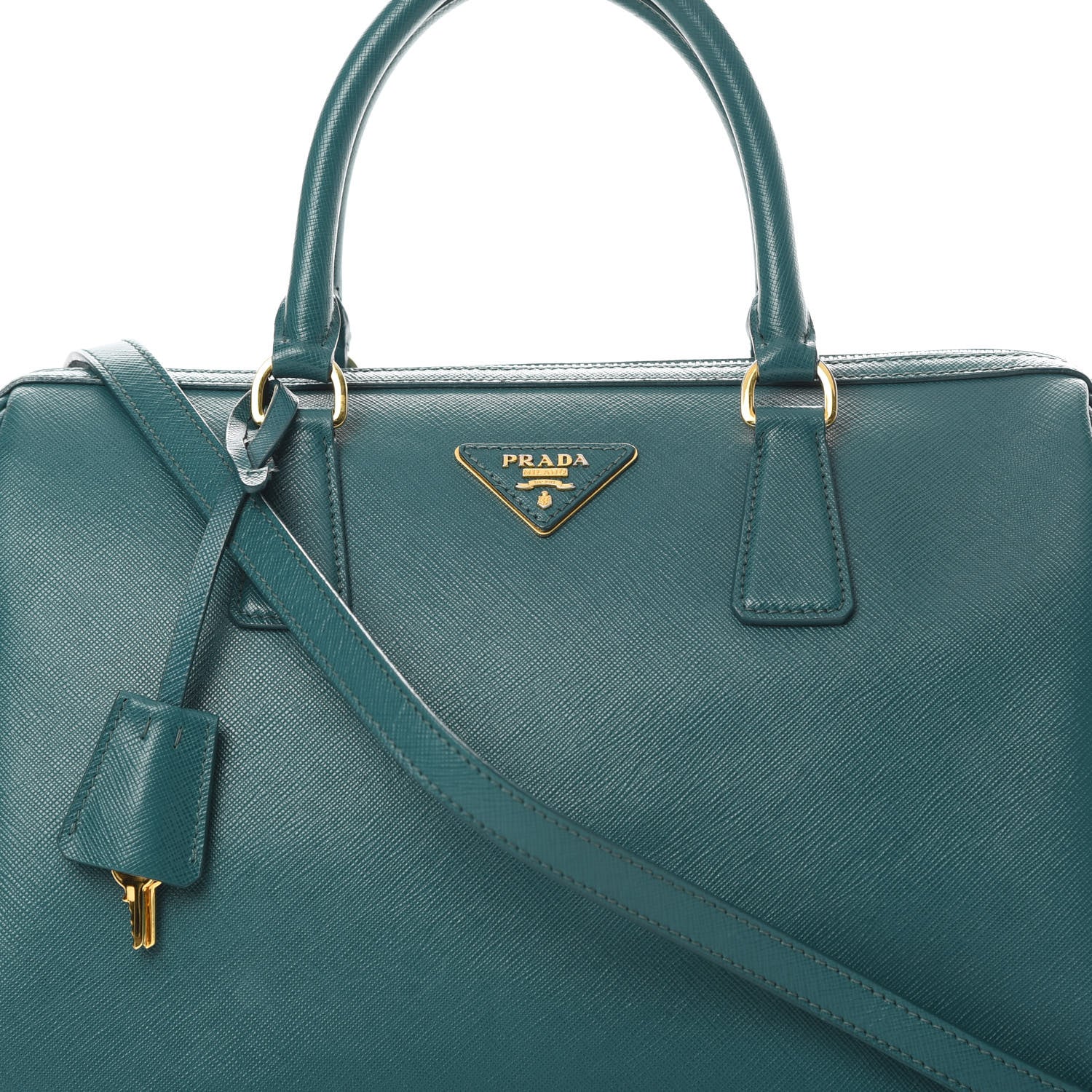 Prada Saffiano Lux Bowler Ottanio 9 of 13