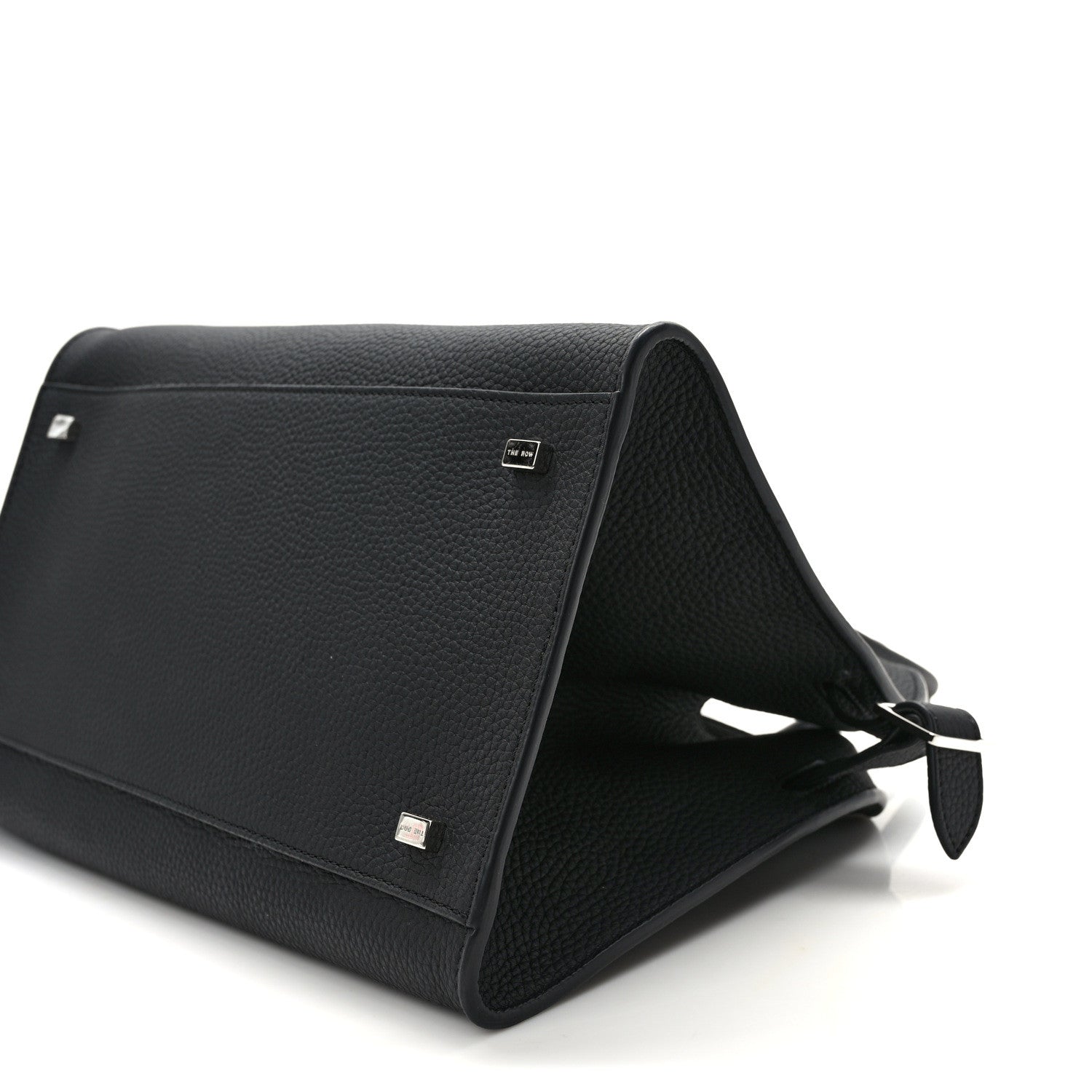 The Row Matte Grained Calfskin Soft Margaux 12 Black 9 of 10