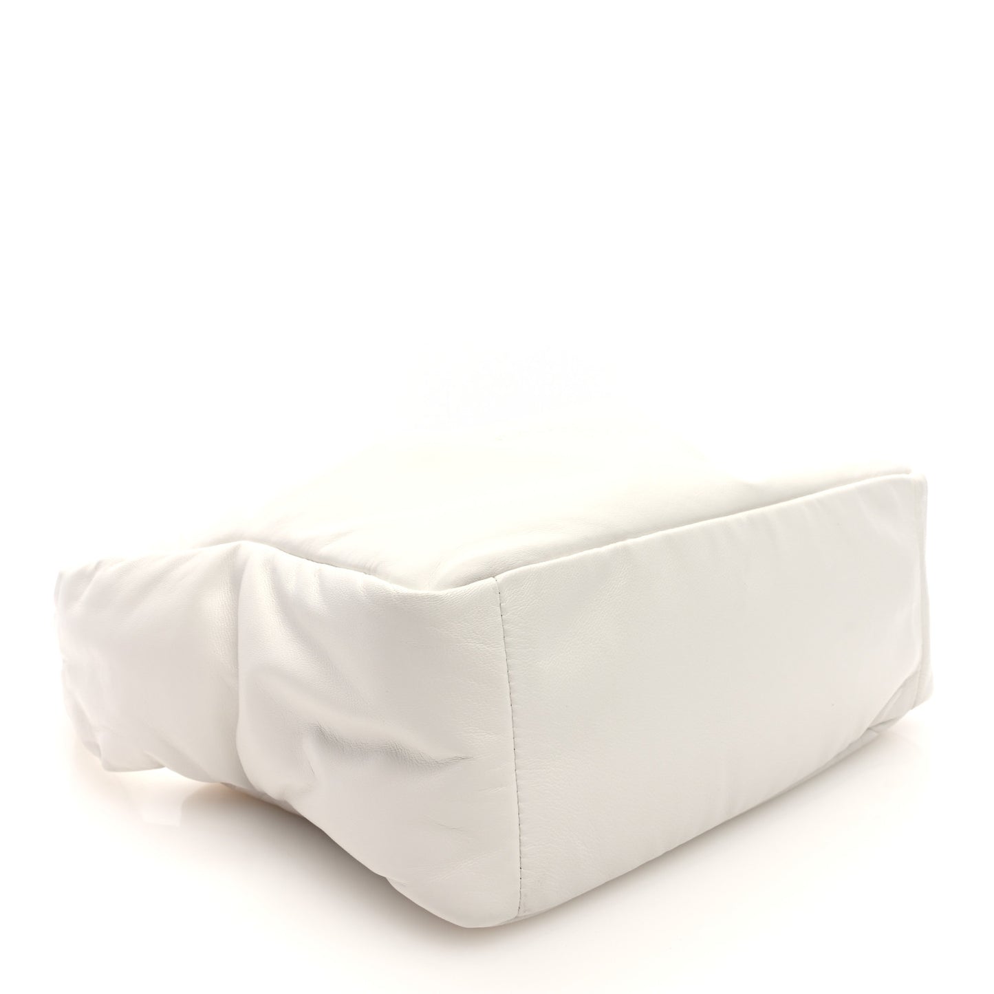 Lambskin Small Ryan Puffer Bag White