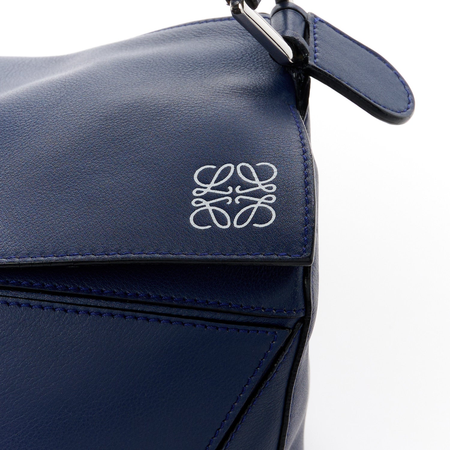 Loewe Calfskin Medium Puzzle Bag Marine 9 of 13