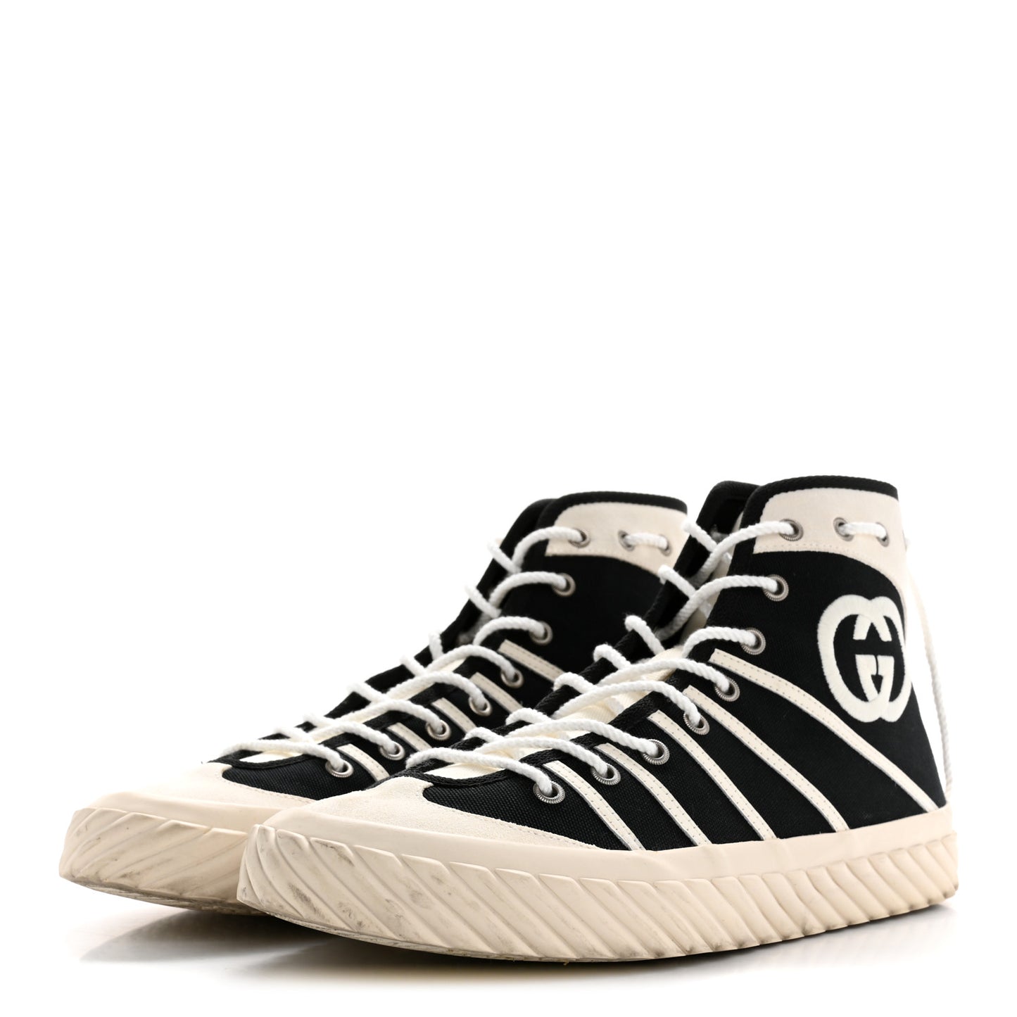 Canvas New Lace Mens Tortuga High Top Sneakers 9 Black White