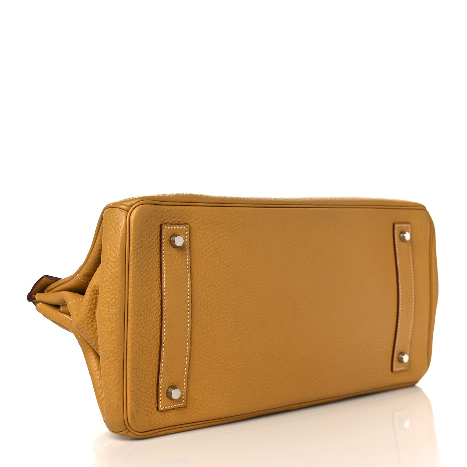 Hermes Taurillon Clemence JPG Shoulder Birkin 42 Curry 4 of 9