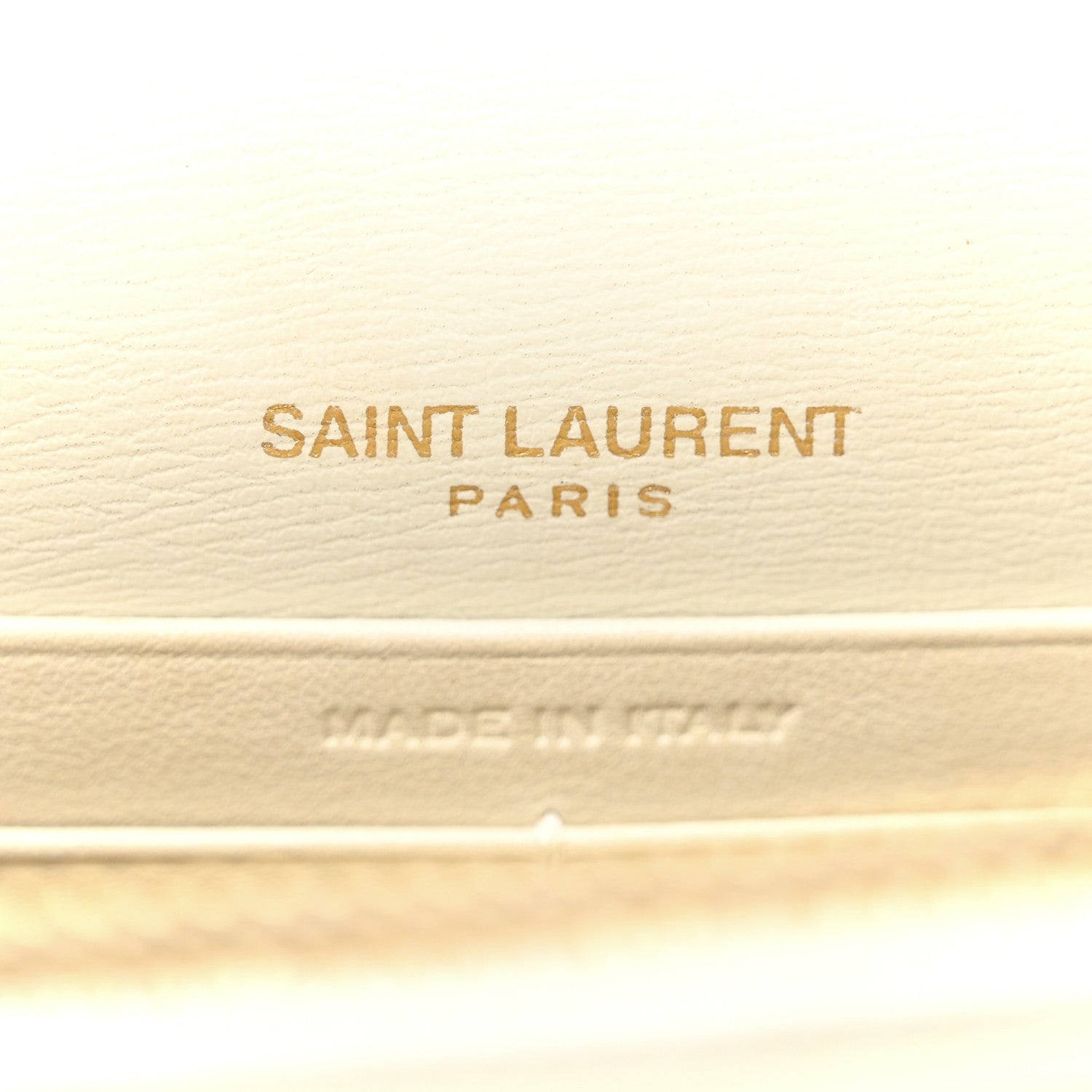 Saint Laurent Calfskin Monogram Sunset Chain Wallet Blanc Vintage 6 of 15