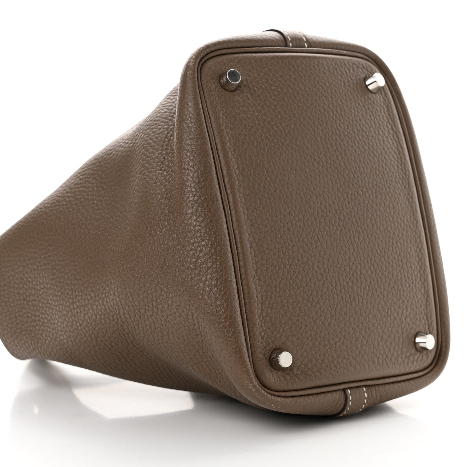 Hermes Taurillon Clemence Picotin Lock 18 PM Etoupe 9 of 13