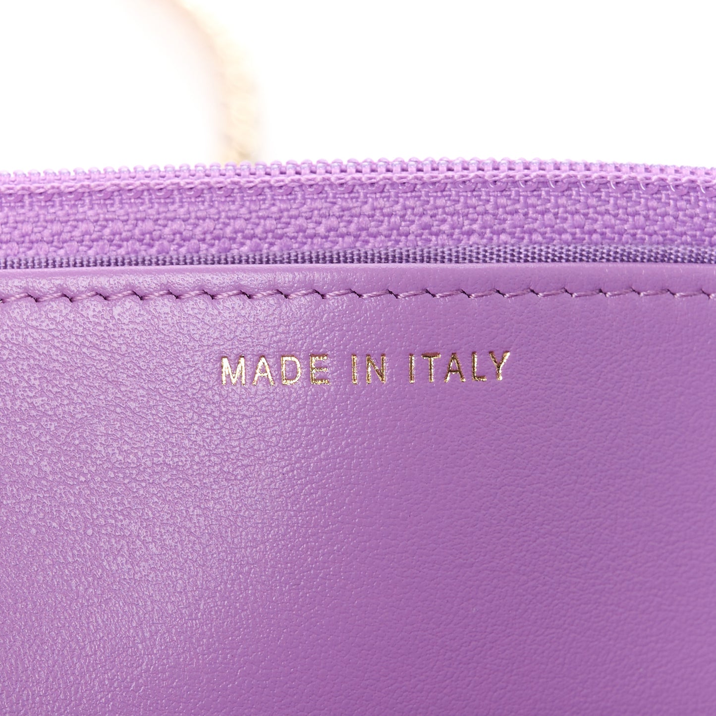 Caviar Quilted Boy Wallet On Chain WOC Purple