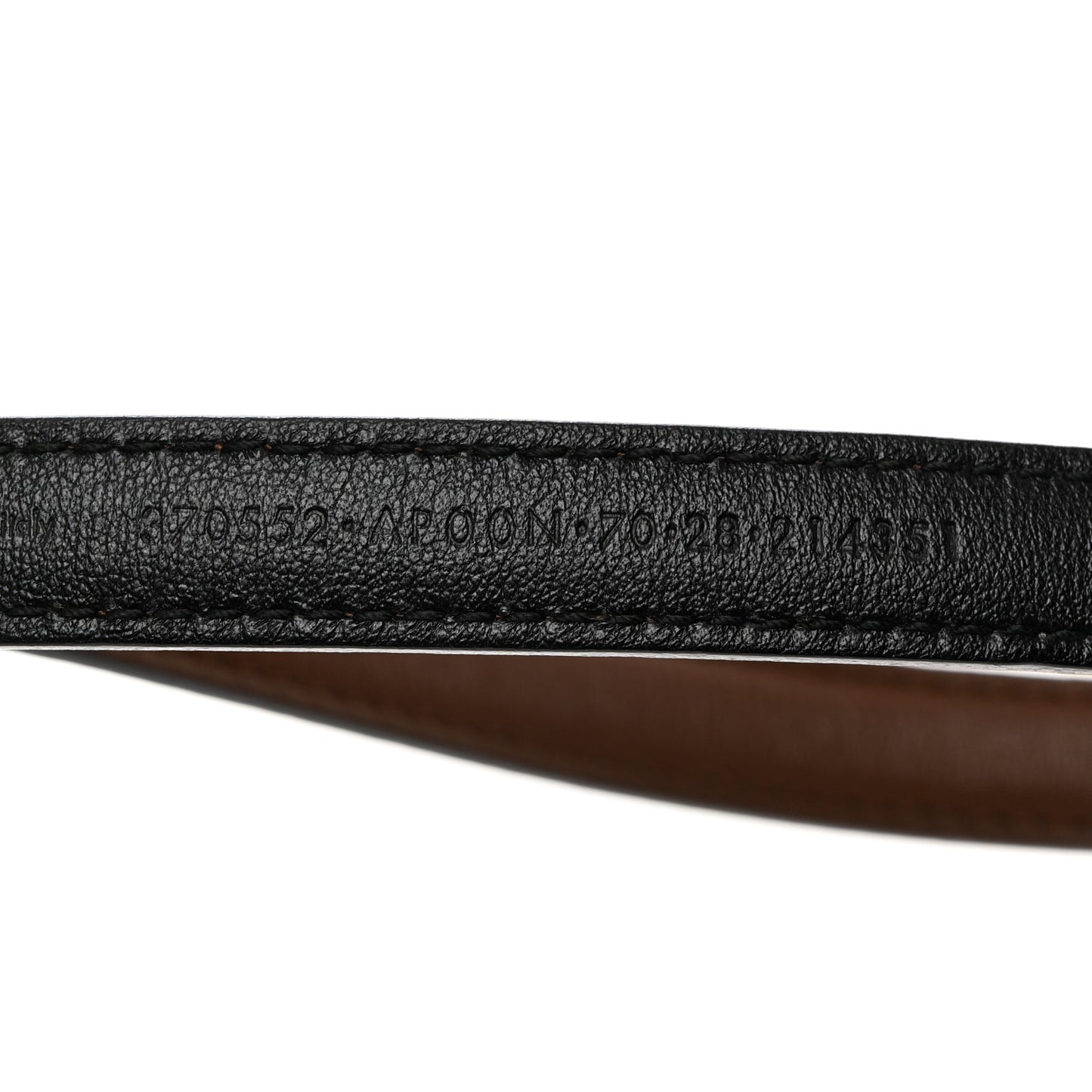Moon Calfskin Nickel Interlocking G 20mm Belt 70 28 Brown