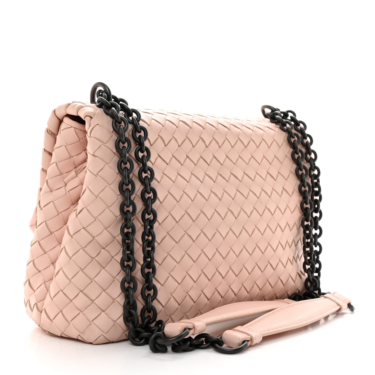 Nappa Intrecciato Small Olimpia Shoulder Bag Petale