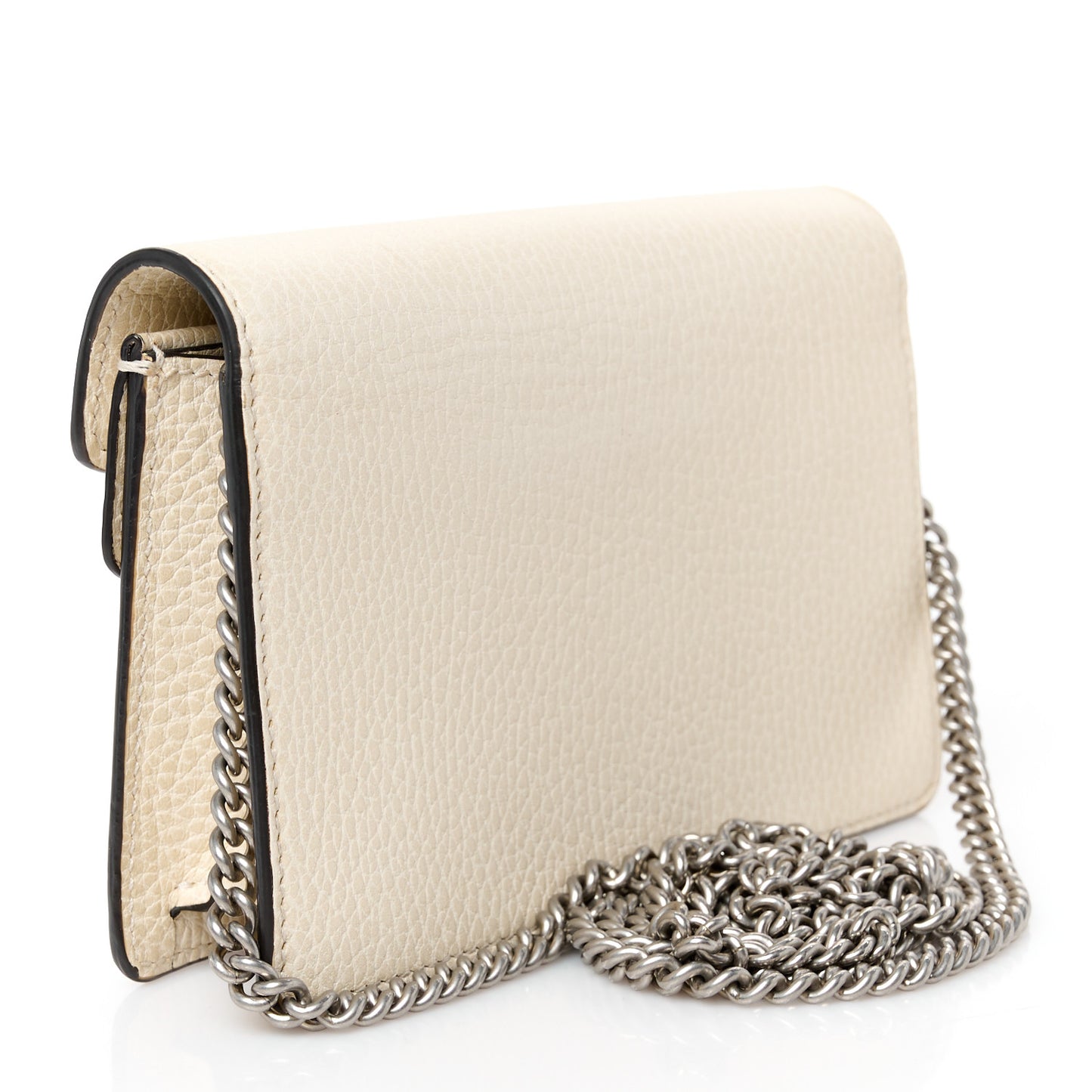 Dollar Calfskin Crystal Super Mini Dionysus Shoulder Bag Mystic White Black Diamond