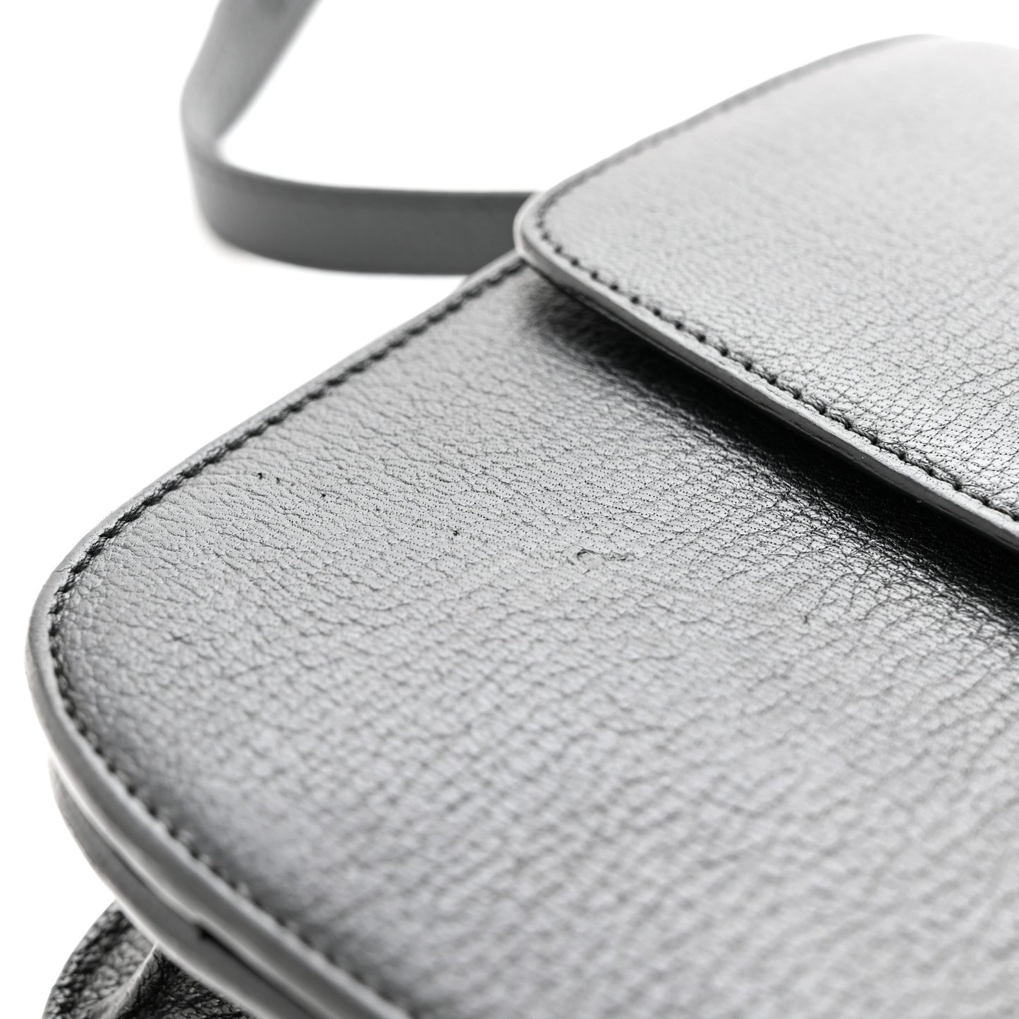 Goatskin Medium Classic Box Flap Bag Black