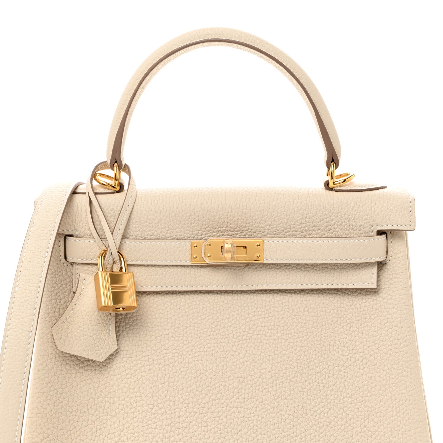 Hermes Togo Kelly Retourne 25 Craie 8 of 11