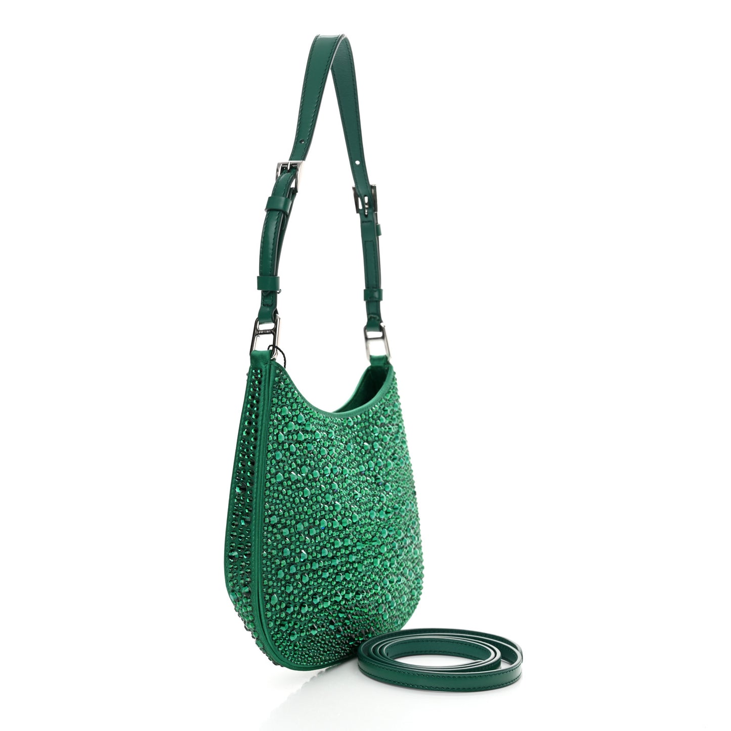 Satin Crystal Cleo Adjustable Strap Shoulder Bag Mango