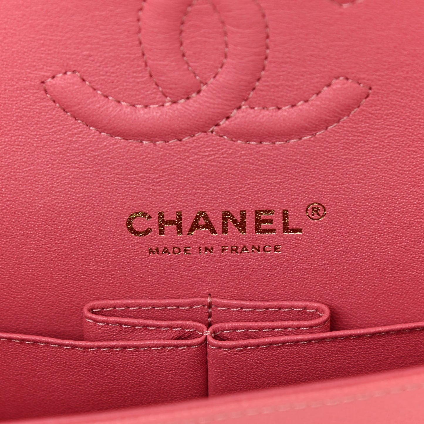 Caviar Quilted Small Double Flap Pink