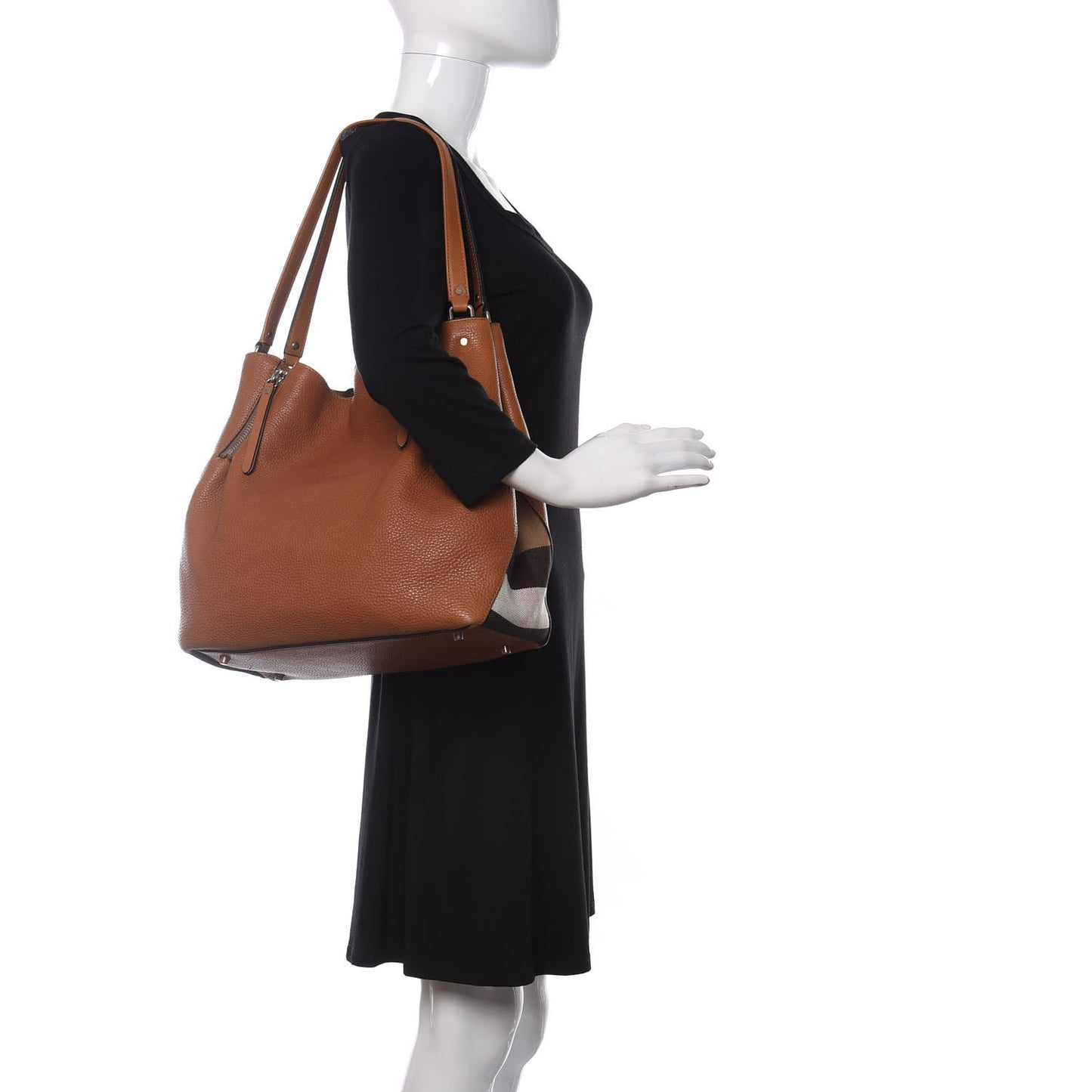 Brit Calfskin House Check Medium Maidstone Saddle Brown