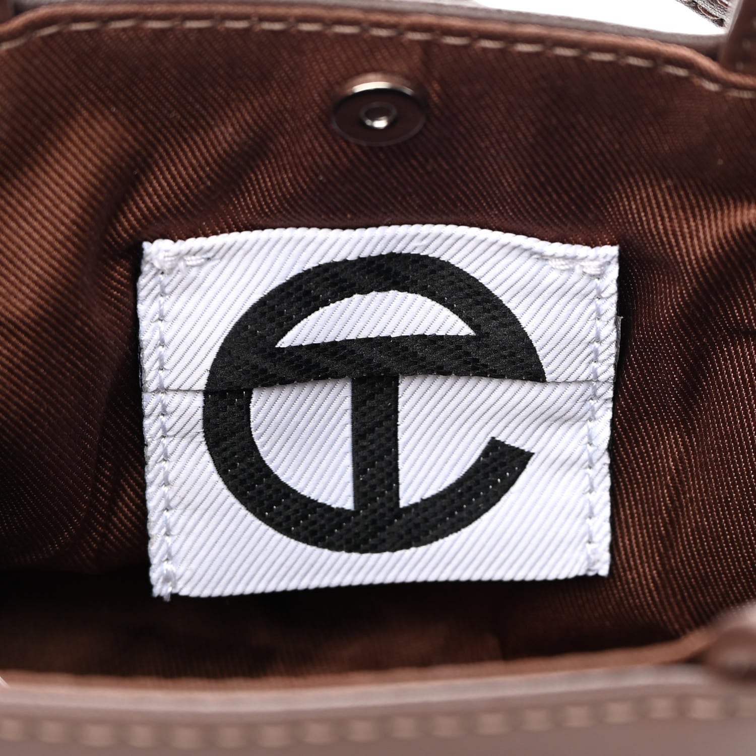 Telfar Vegan Leather Small Shopping Bag Chocolate 6 of 11