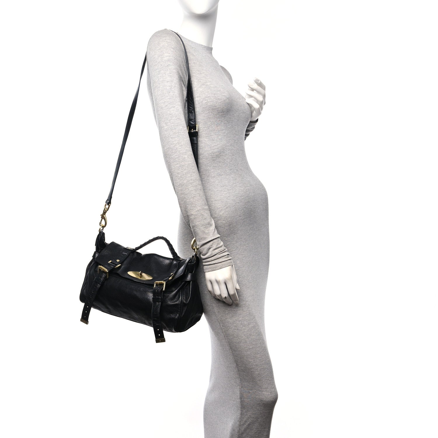 Mulberry Polished Buffalo Medium Alexa Black 2 of 12