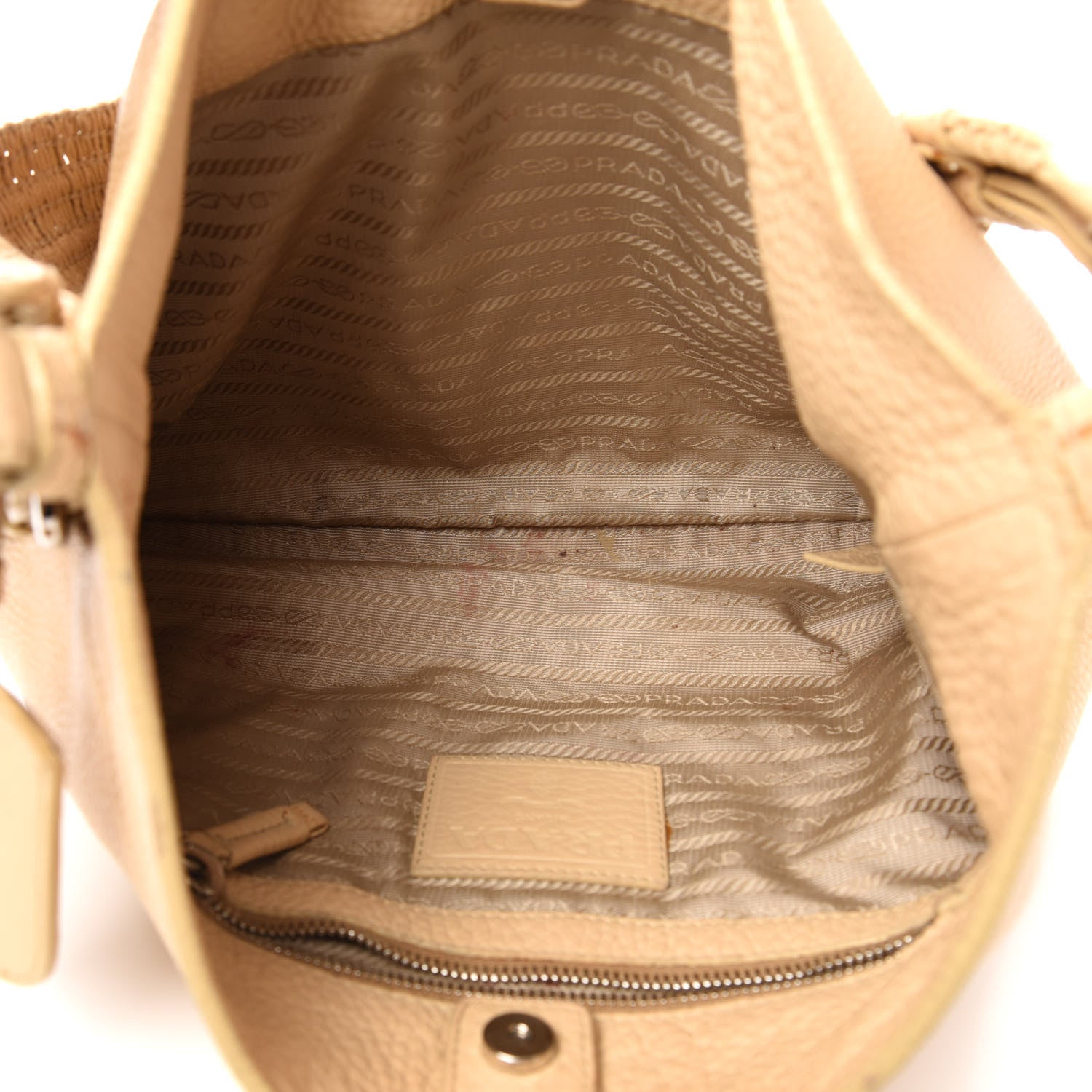 Prada Vitello Daino Shoulder Bag Sabbia 5 of 19