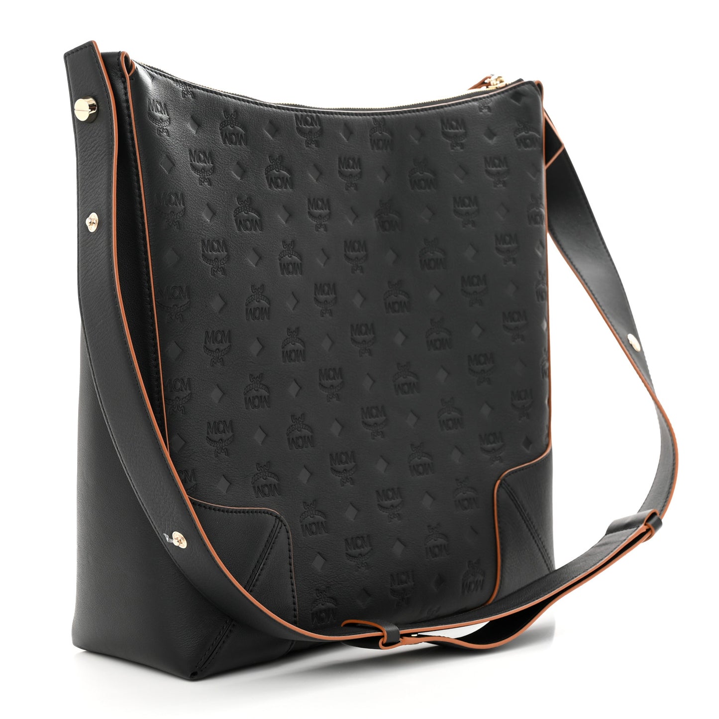 Calfskin Ottomar Monogram Large Klara Hobo Black