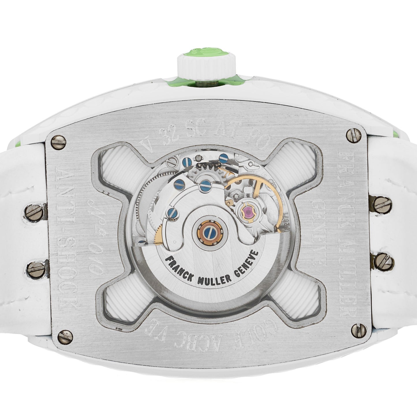 Stainless Steel Rubber 32mm Vanguard Golf Automatic Watch White V32SCATFO