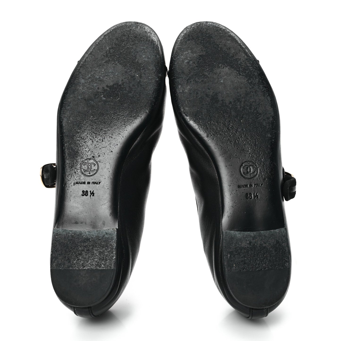 Lambskin Mary Jane Flats 39.5 Black