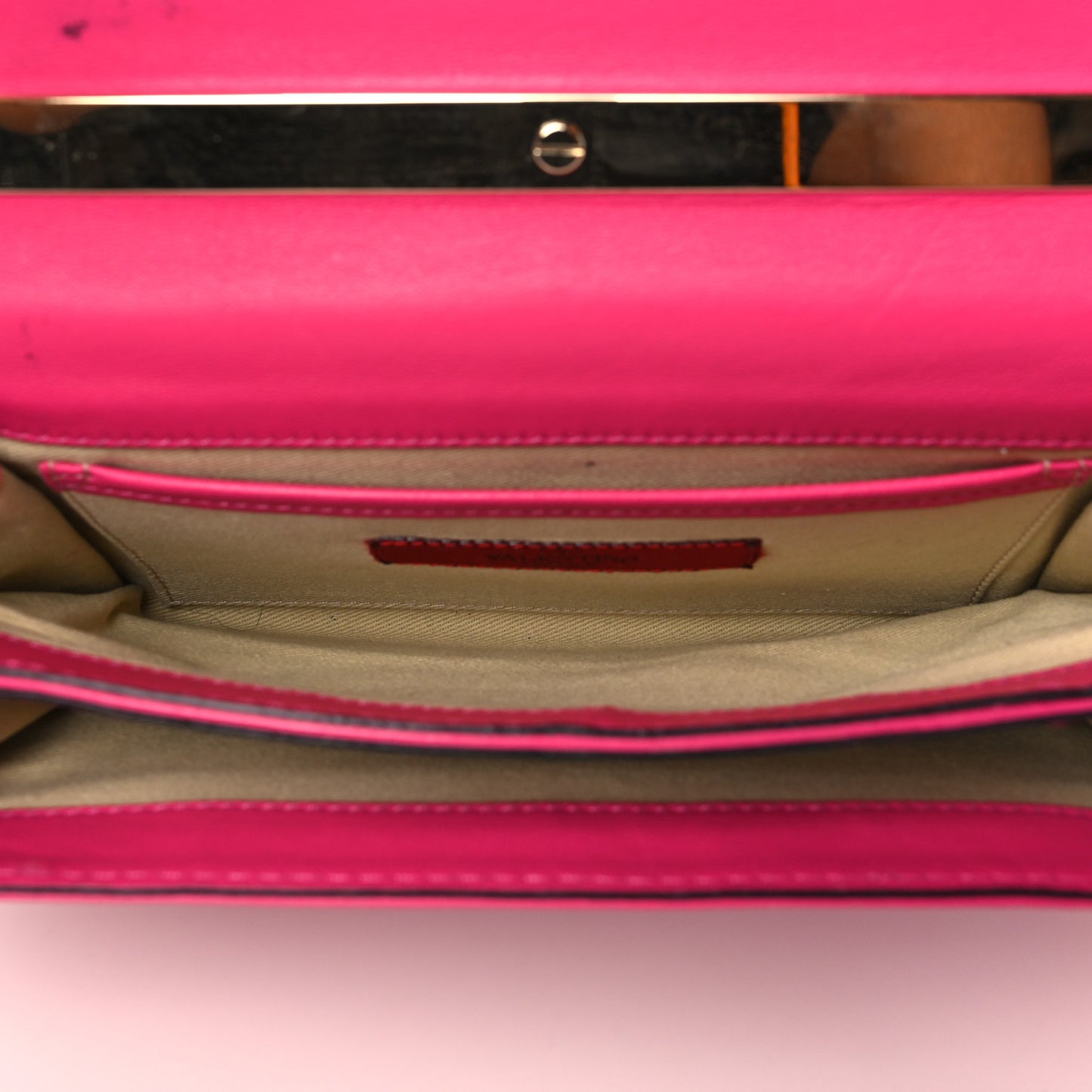 Calfskin Va Va Voom Shoulder Bag Pop Fuxia