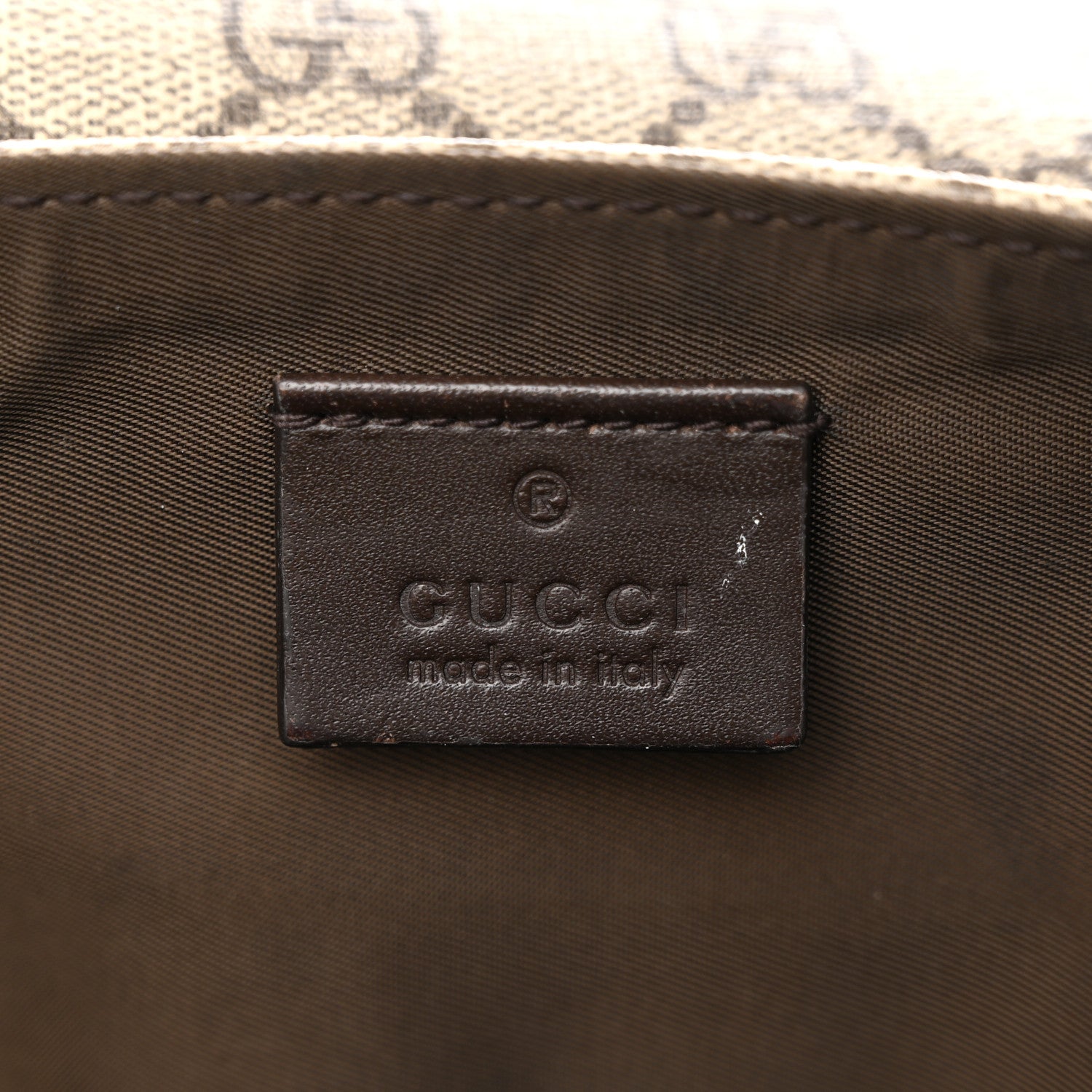 Gucci GG Plus Monogram Messenger Diaper Bag Dark Brown 7 of 14