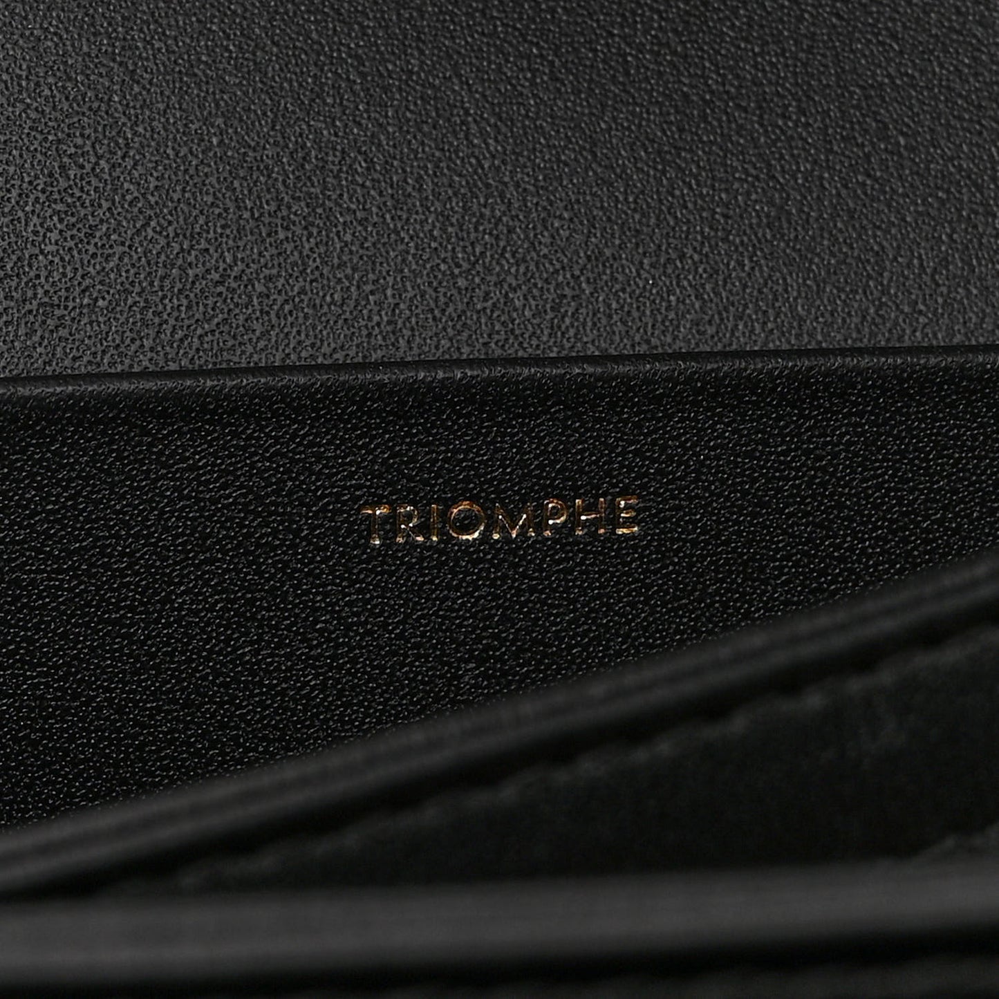 Shiny Calfskin Medium Triomphe Black