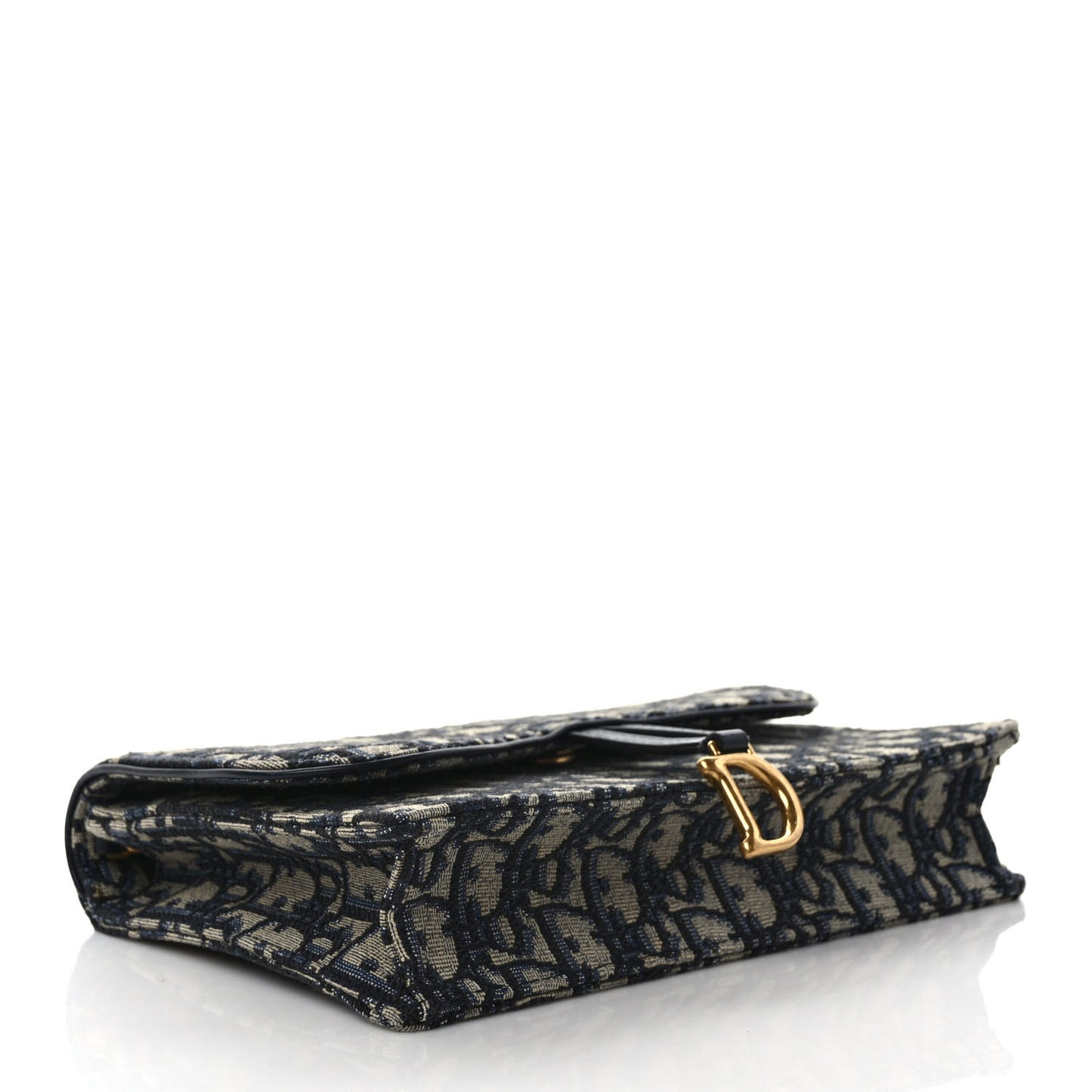 Oblique Saddle Chain Pouch Blue