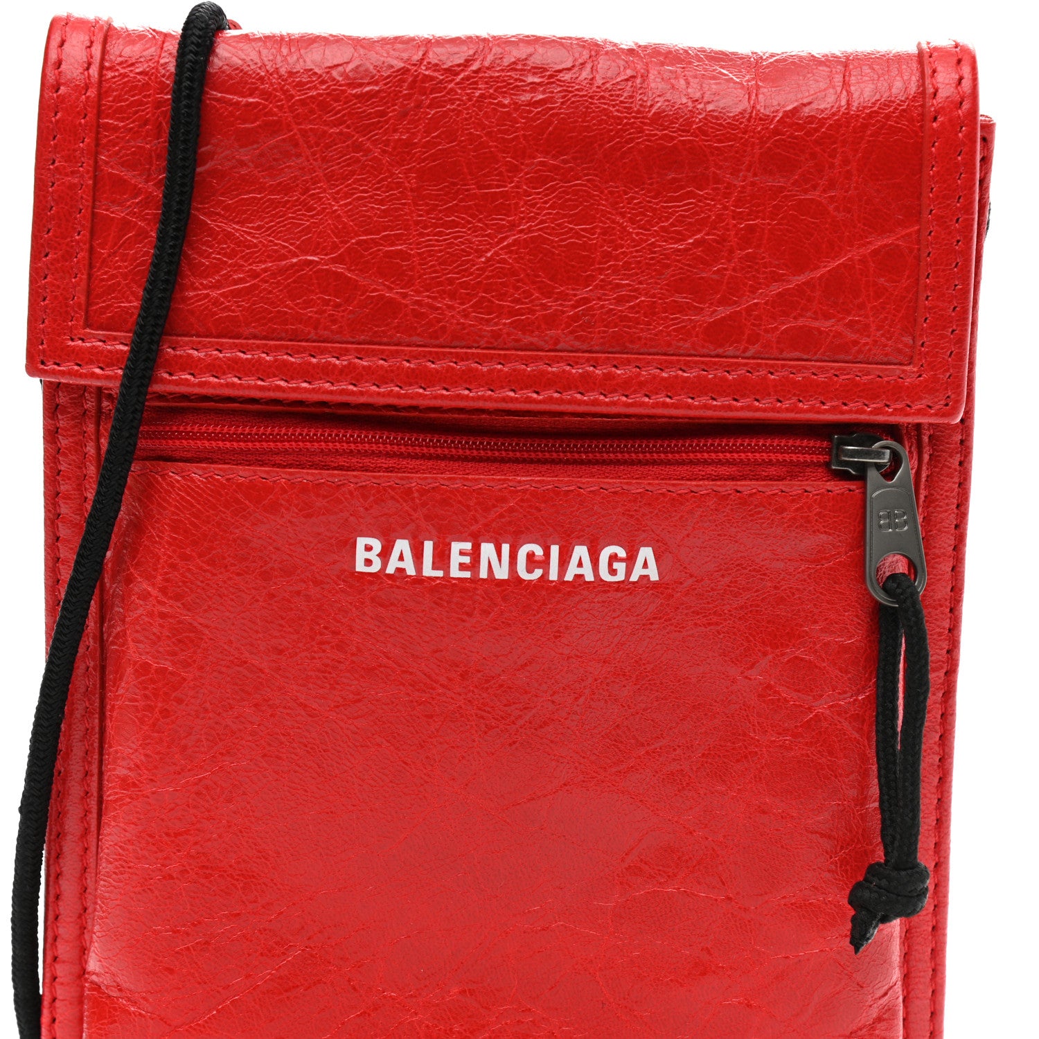 Balenciaga Agneau Arena Small Explorer Crossbody Pouch Red 6 of 8