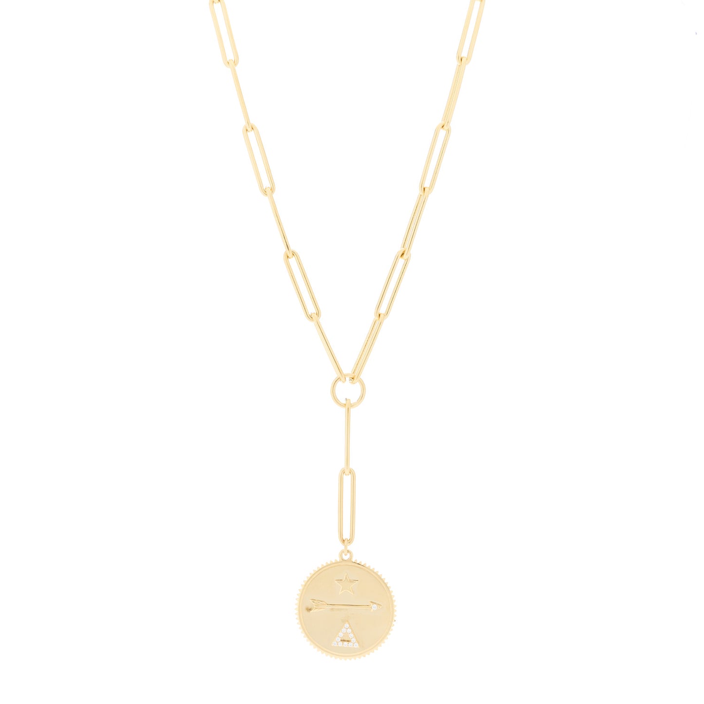 18K Yellow Gold Diamond Dream Extended Clip Extension Chain Necklace